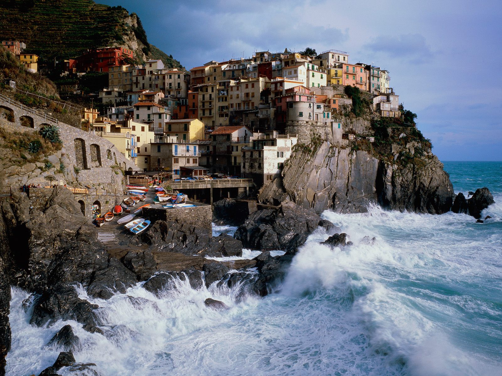 italy, manarola, piazza