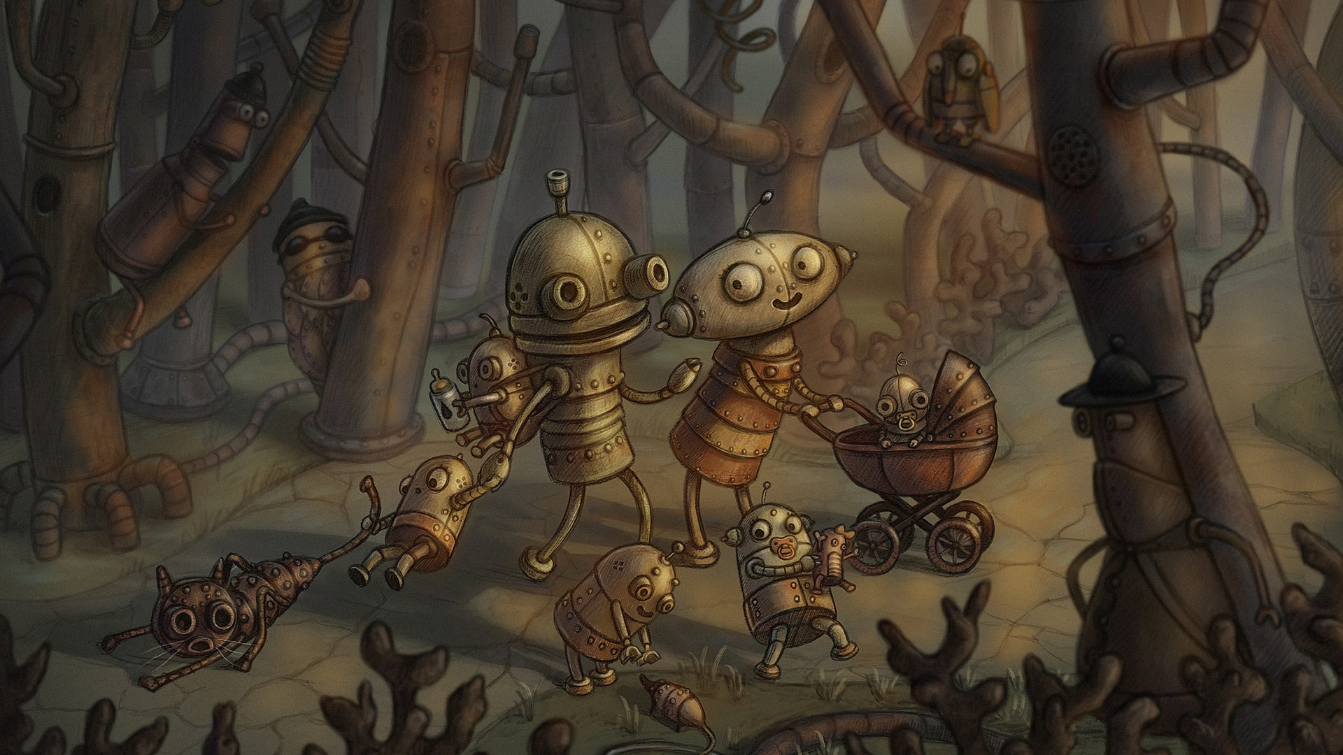 machinarium, искусство, робот