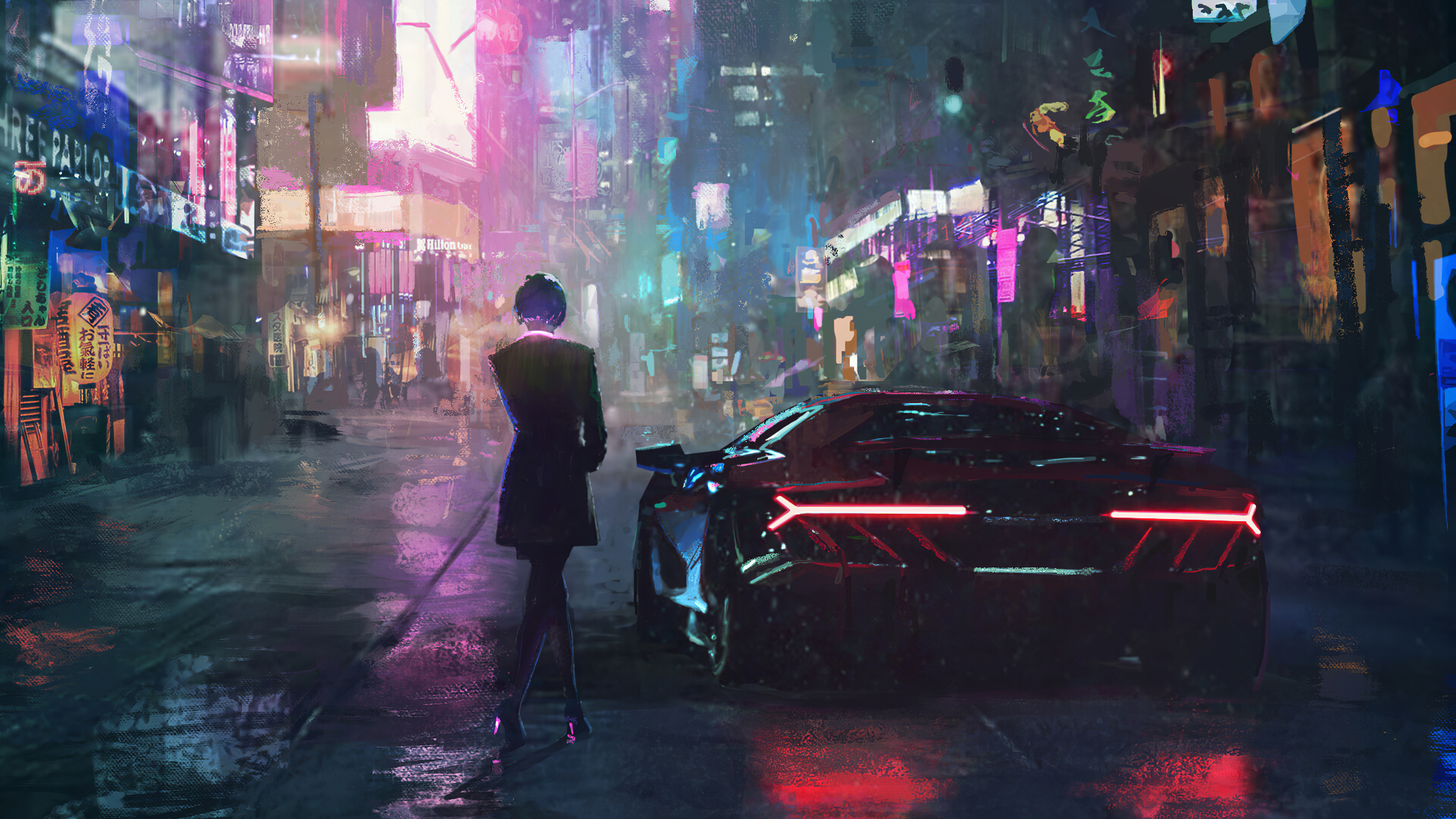 Неонуар. Ламборгини киберпанк 2077. Cyberpunk 2077 город 4k Neon девушки. Cyberpunk 2077 арт город. Cyberpunk Art 4к.