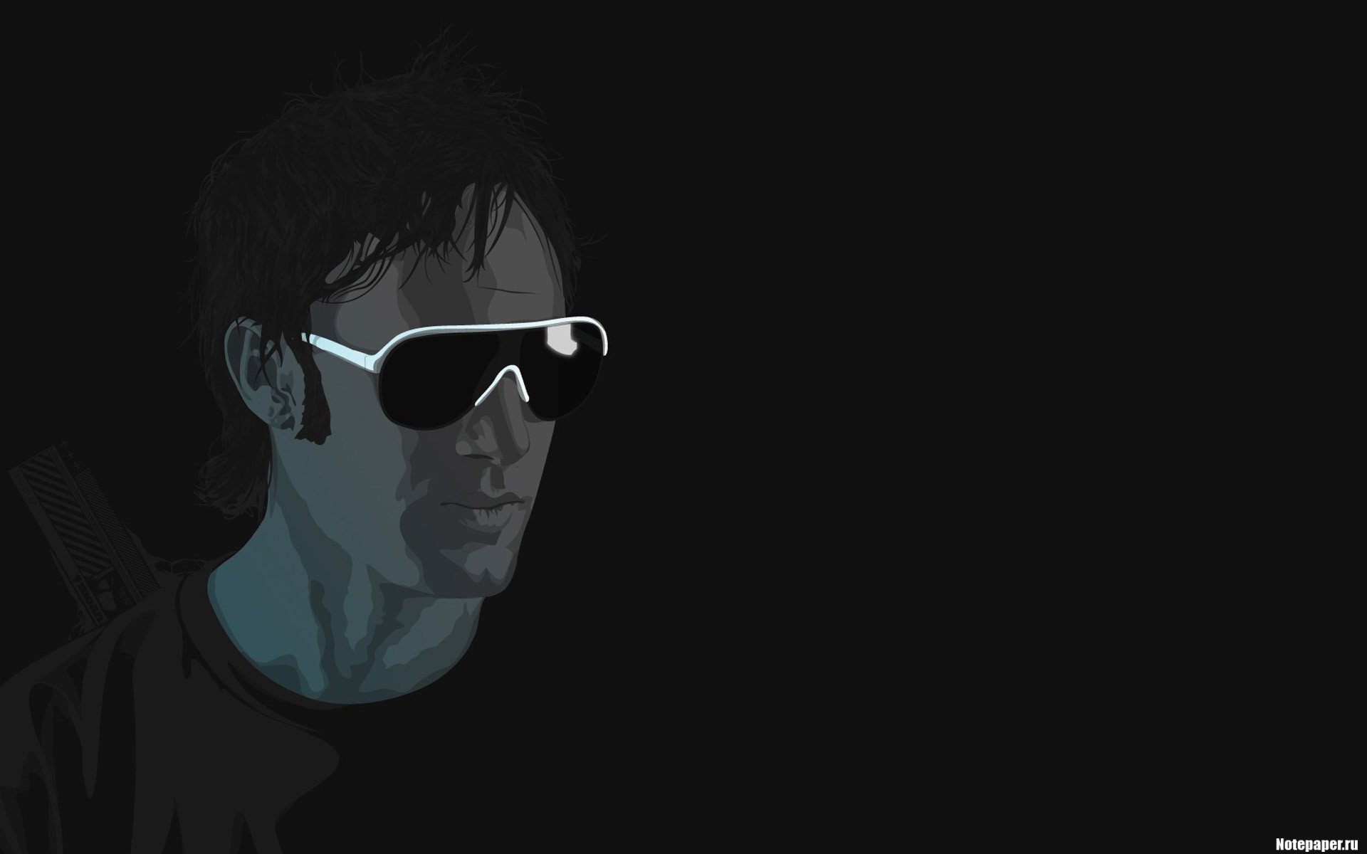 okularach, mężczyzna