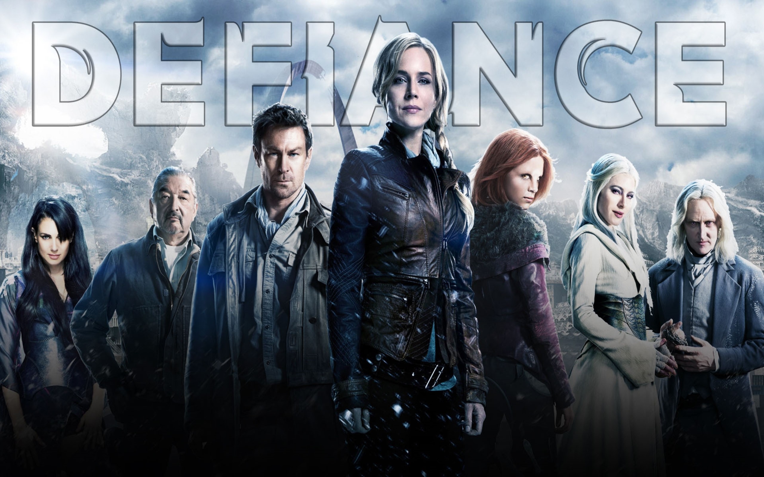 Defiance banner. Defiance (2013). Defiance США, 2013,. Defiance 2009 poster. Defiance город.