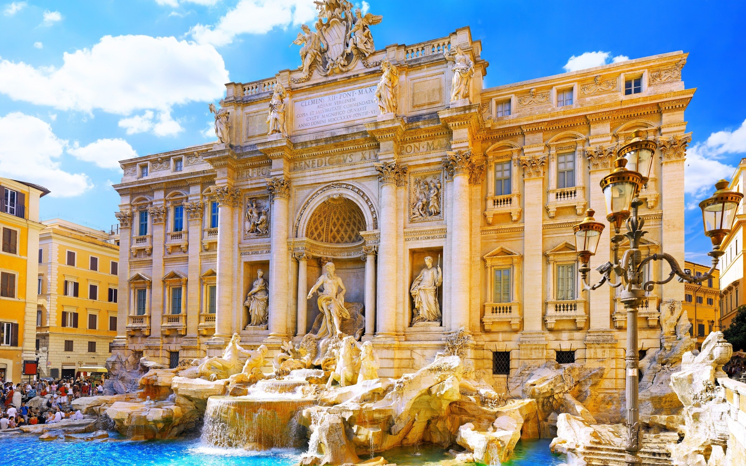 Trevi Fountain, Rome, Italy (Фонтан, Италия Рим) без смс