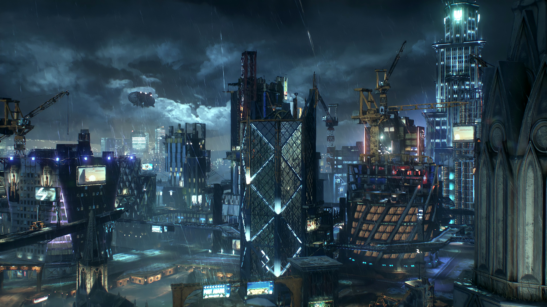 Videos city. Batman Arkham Knight City. Аркхем город. Аркхем Найт город. Город будущего Бэтмен Аркхем.