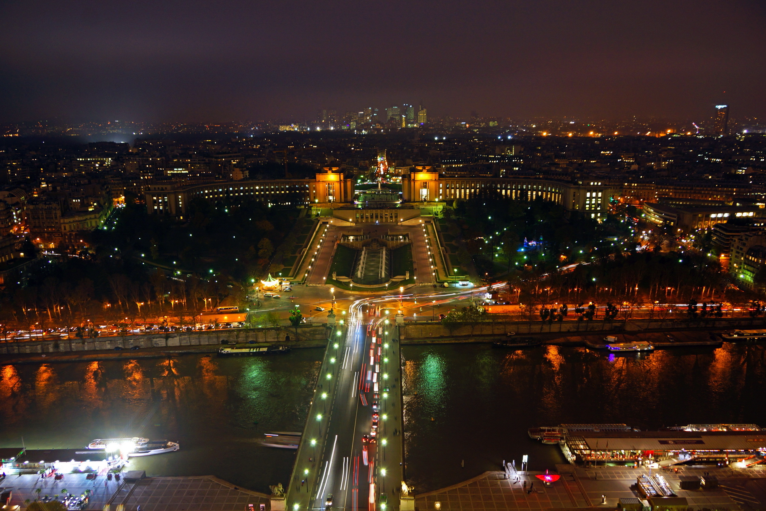Париж, огни, река бесплатно