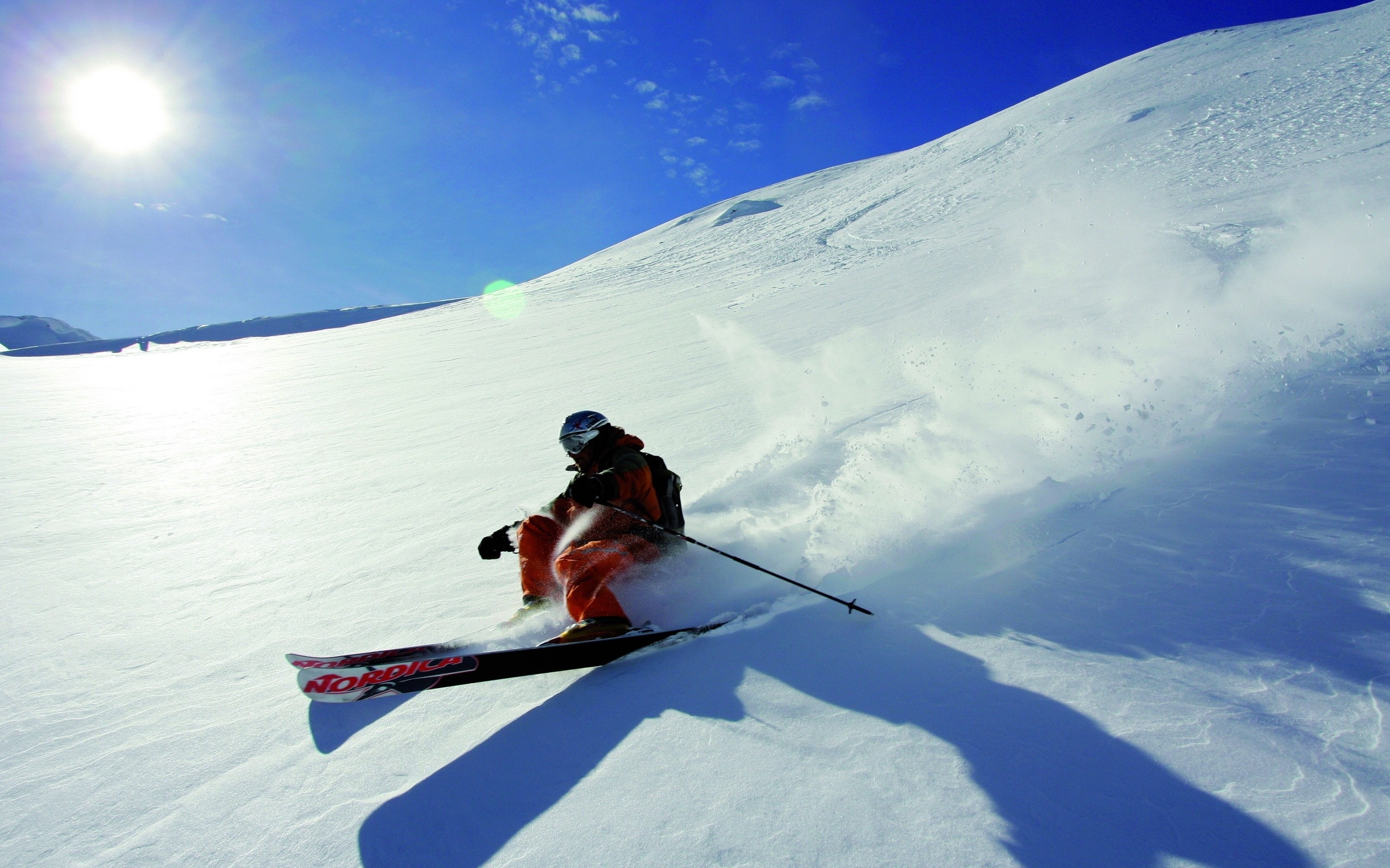 лыжник спуск снег скорость без смс