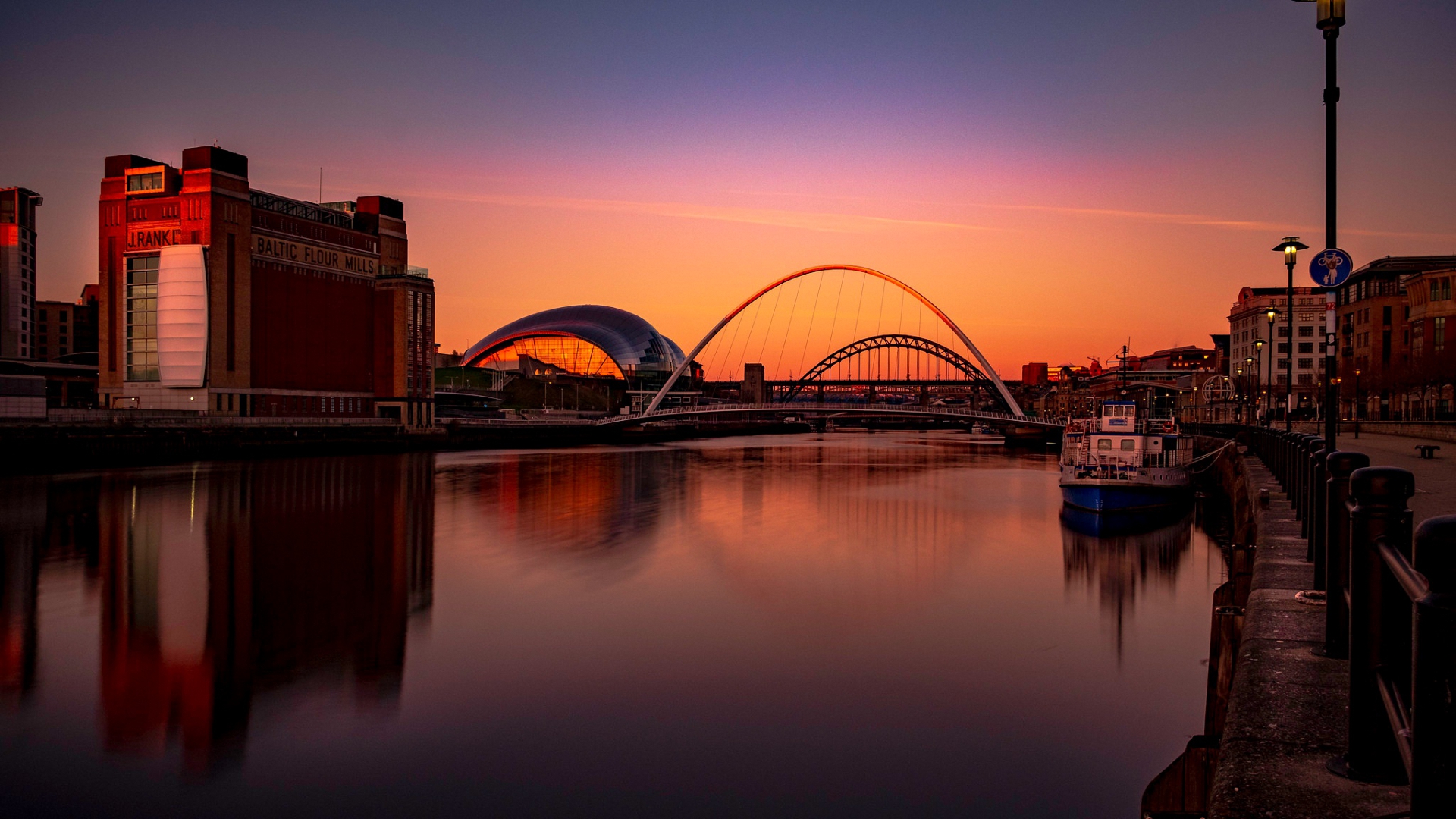 мост, город, tyne