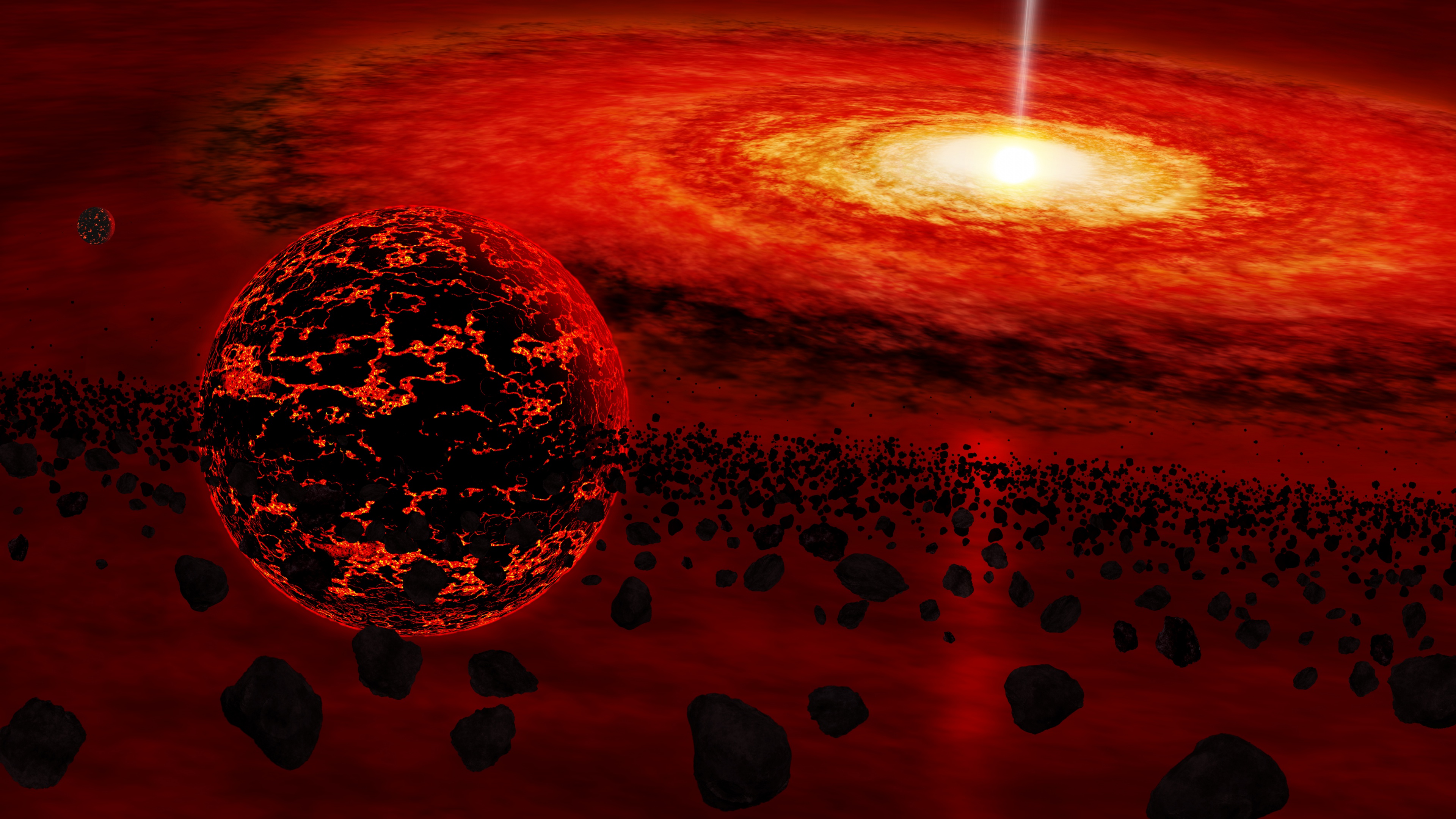 quasar, настольный, планета No 132207 Разрешение 3840x2160