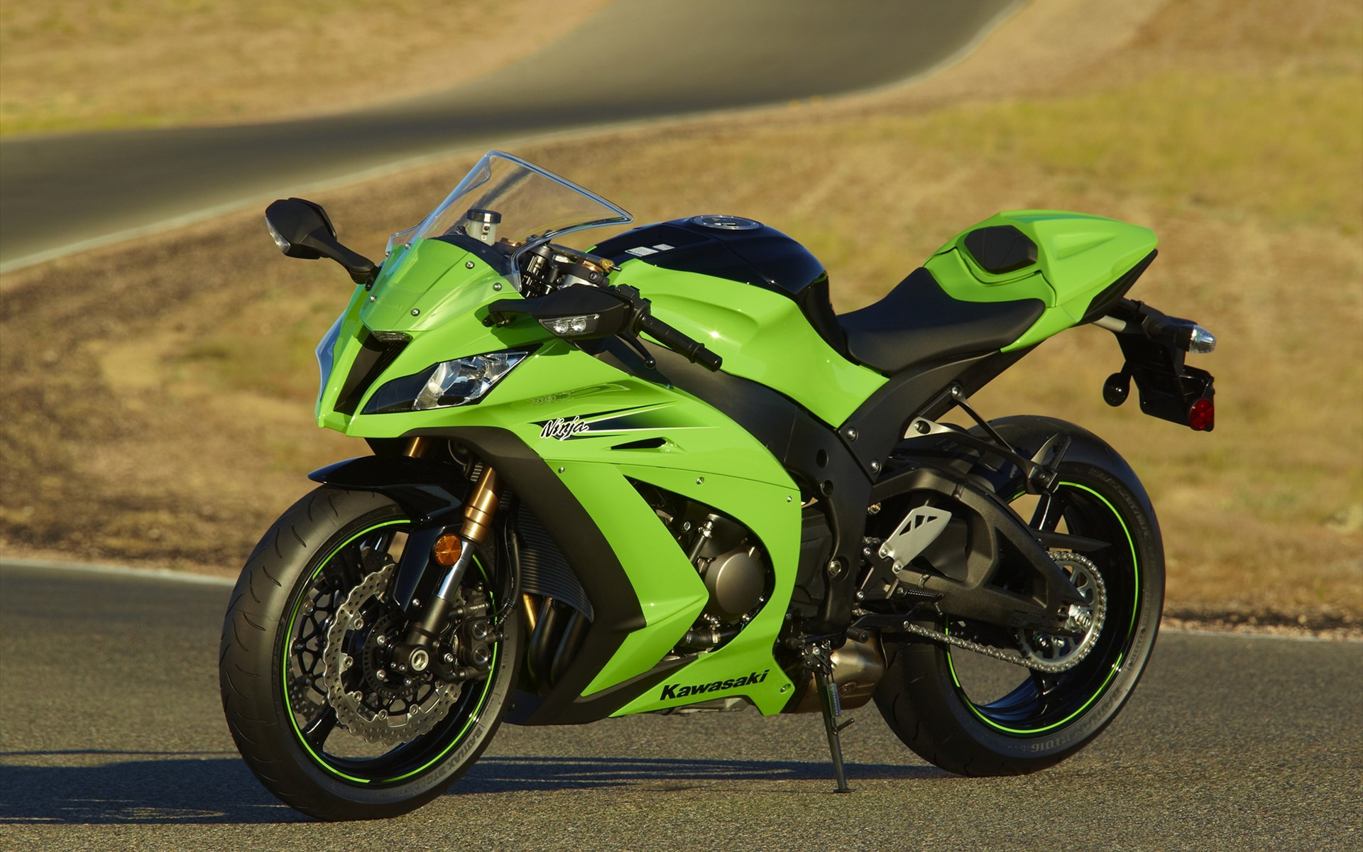 kawasaki, ниндзя, зеленый
