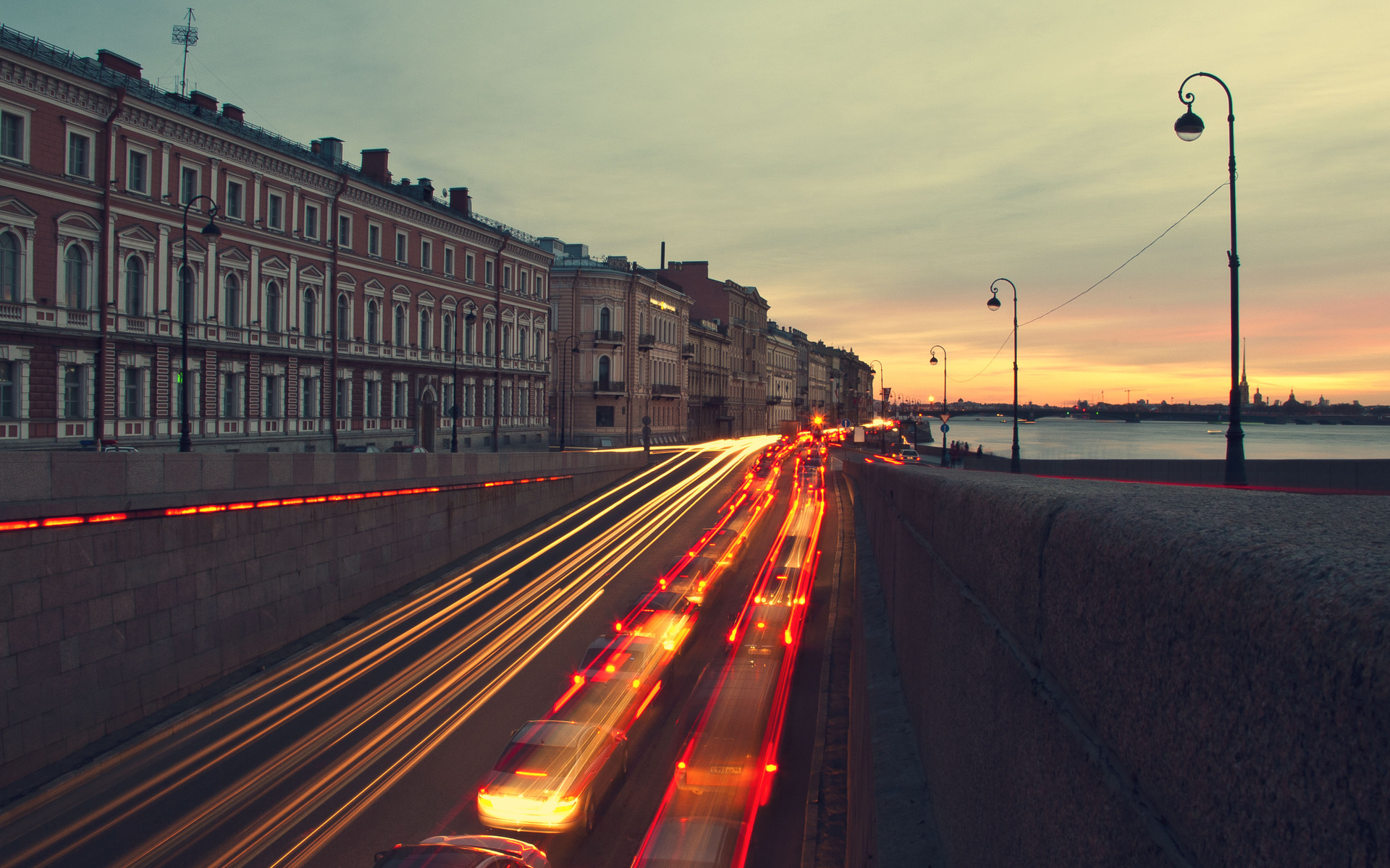 санкт, петербург, вечер