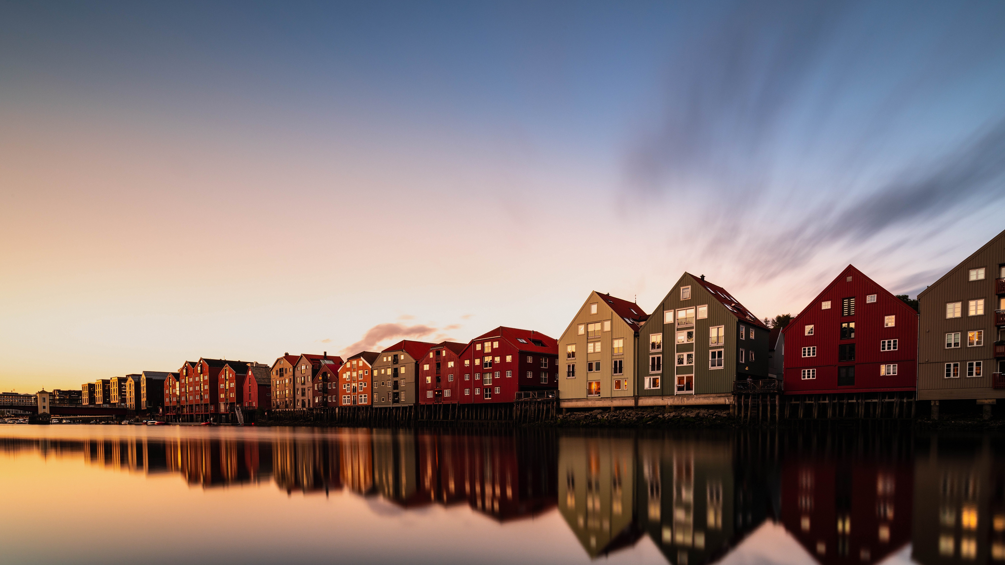 trondheim, норвегия, мост
