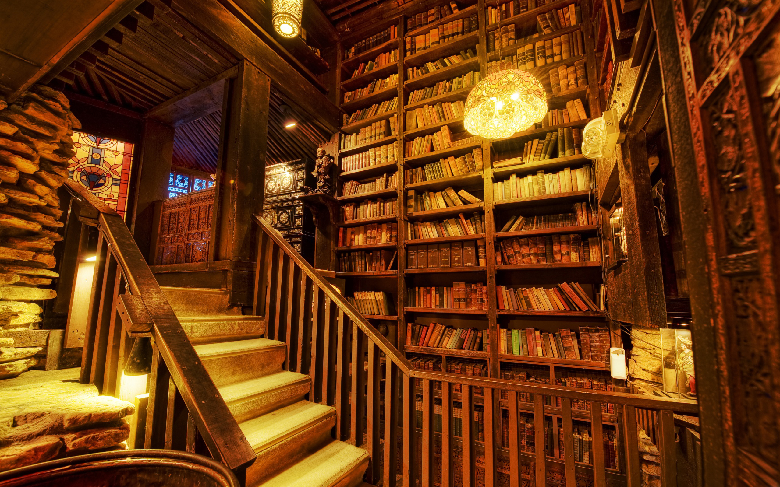 библиотека, свет, books