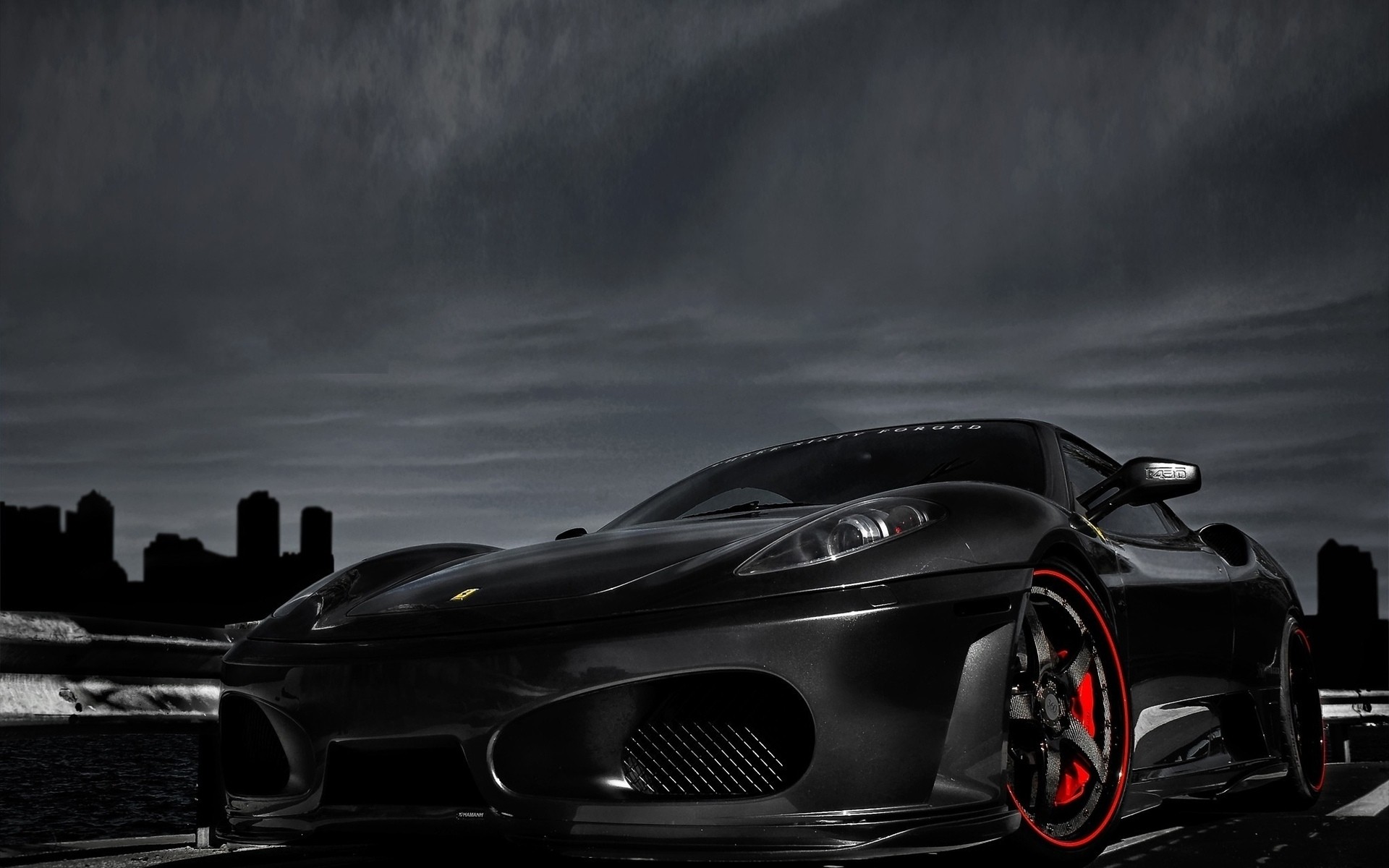 ferrari, black, got