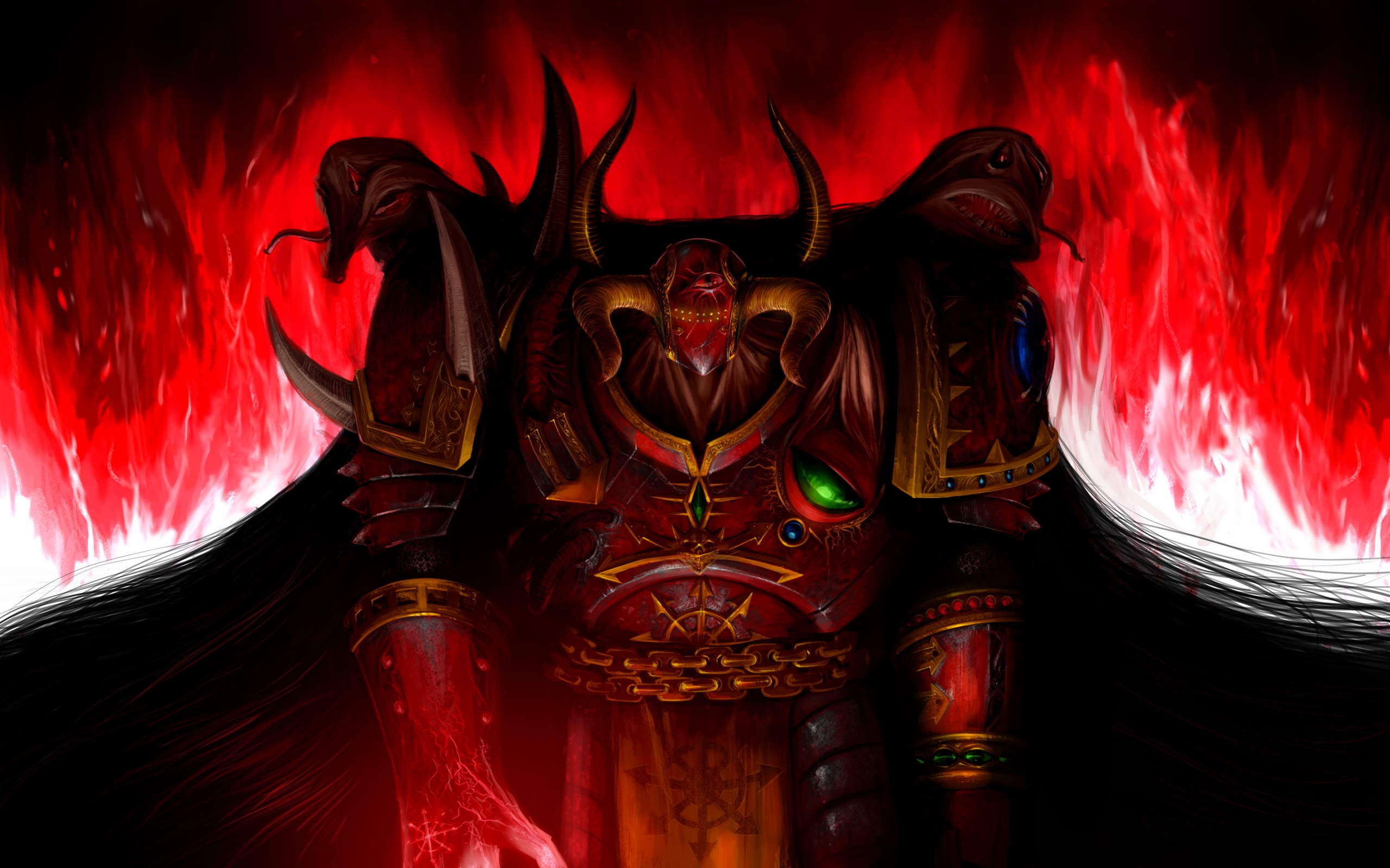 warhammer, armour, хаос