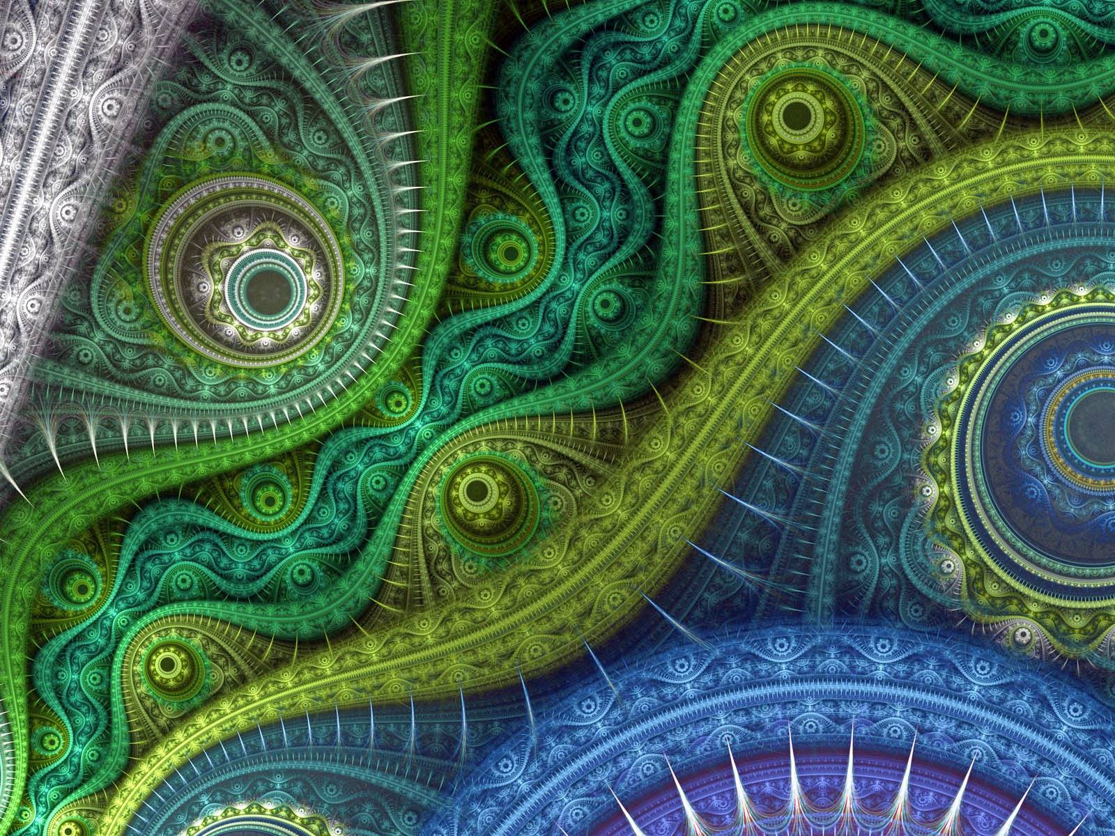 azul, verde