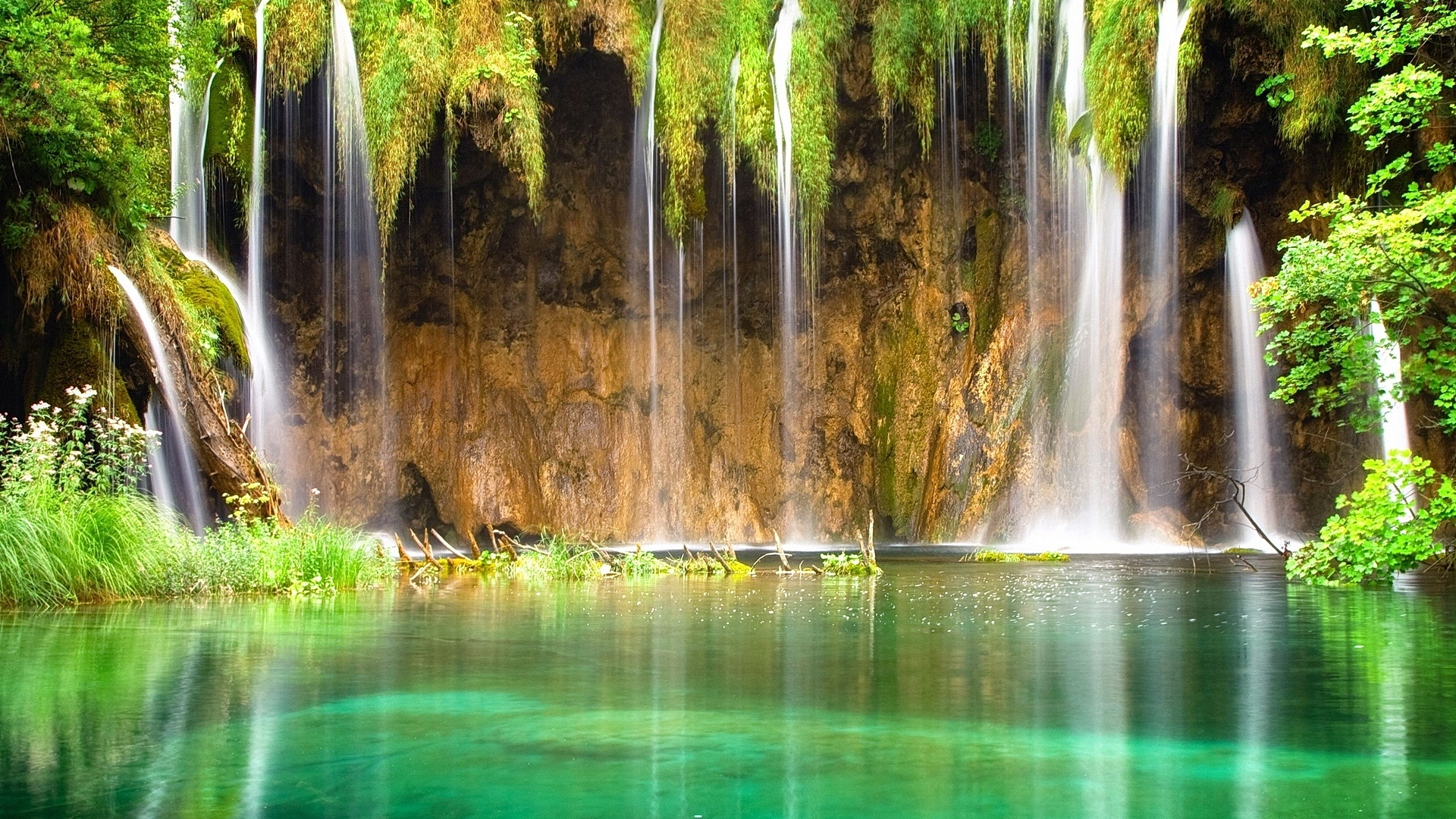 вода, течет, река
