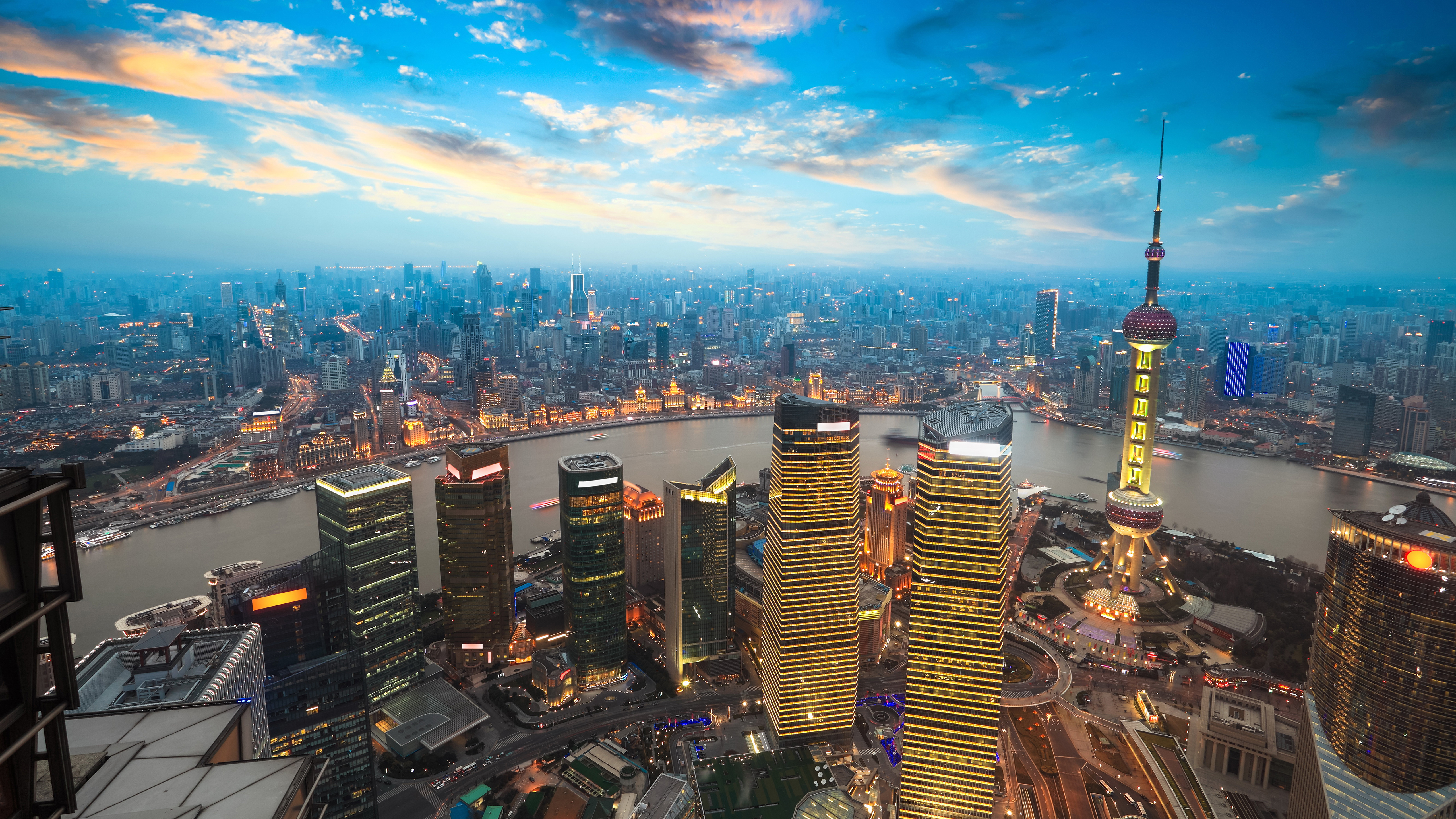 город, китаянка, shanghai