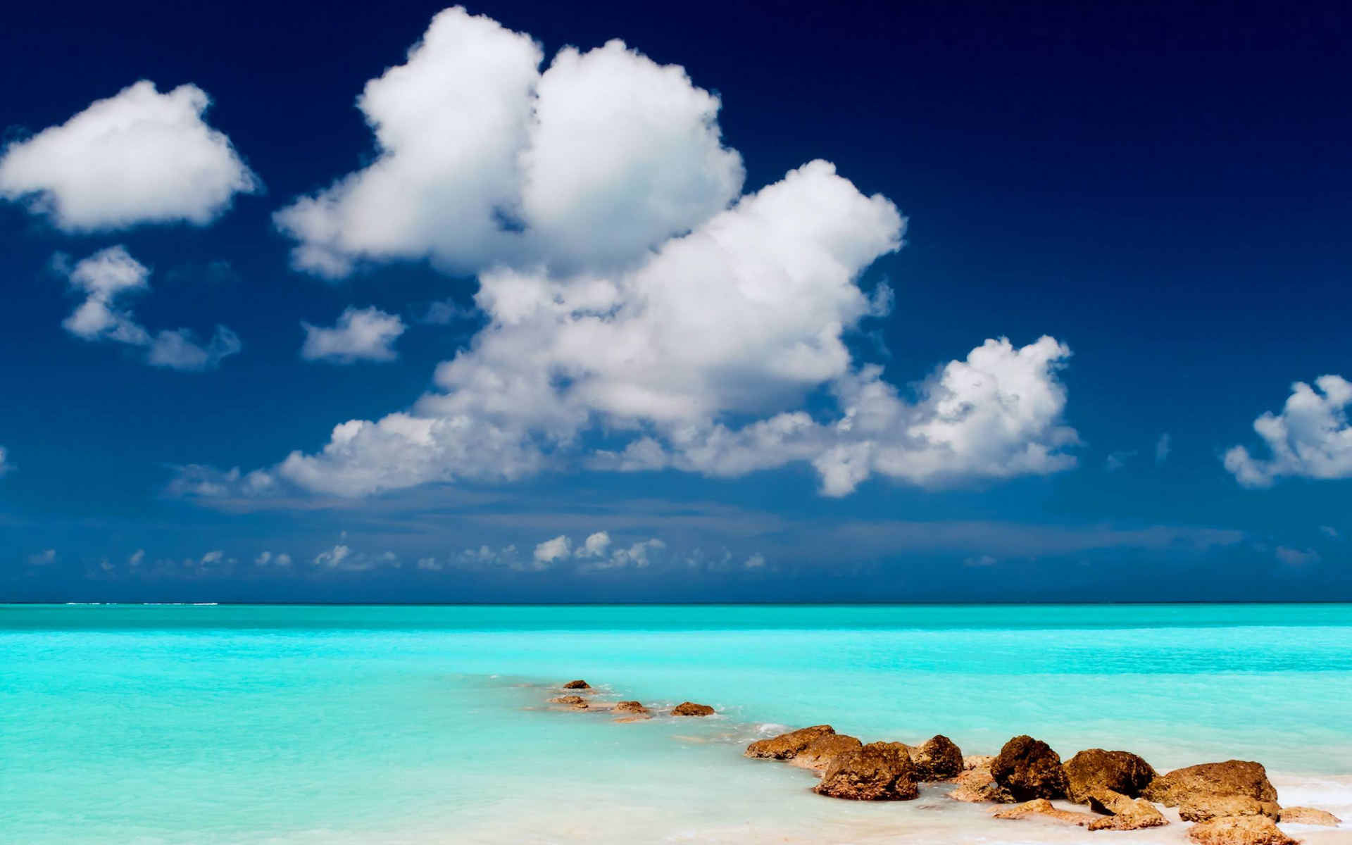 природа, море, облака