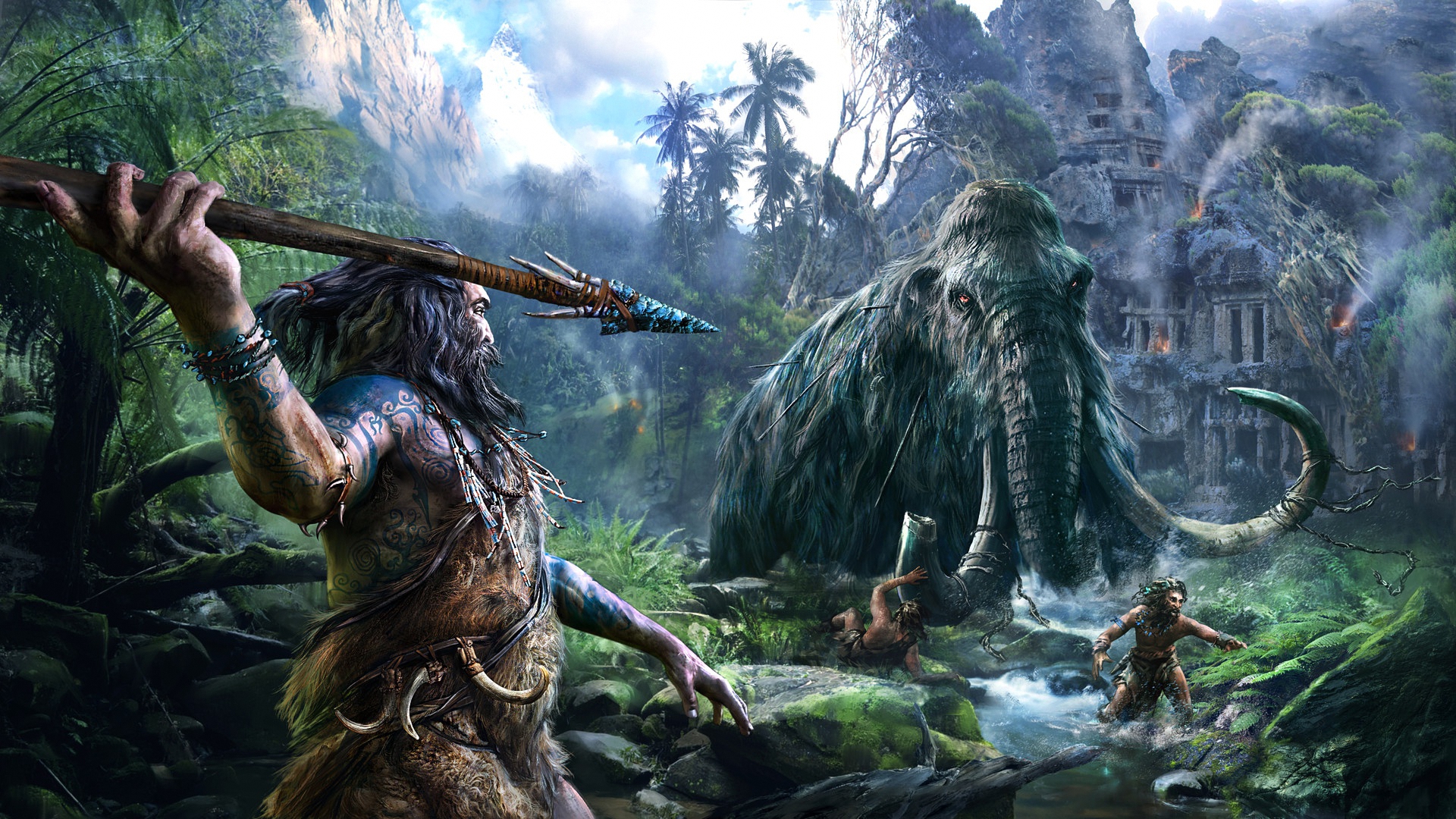 доисторическая, мамонта, химический