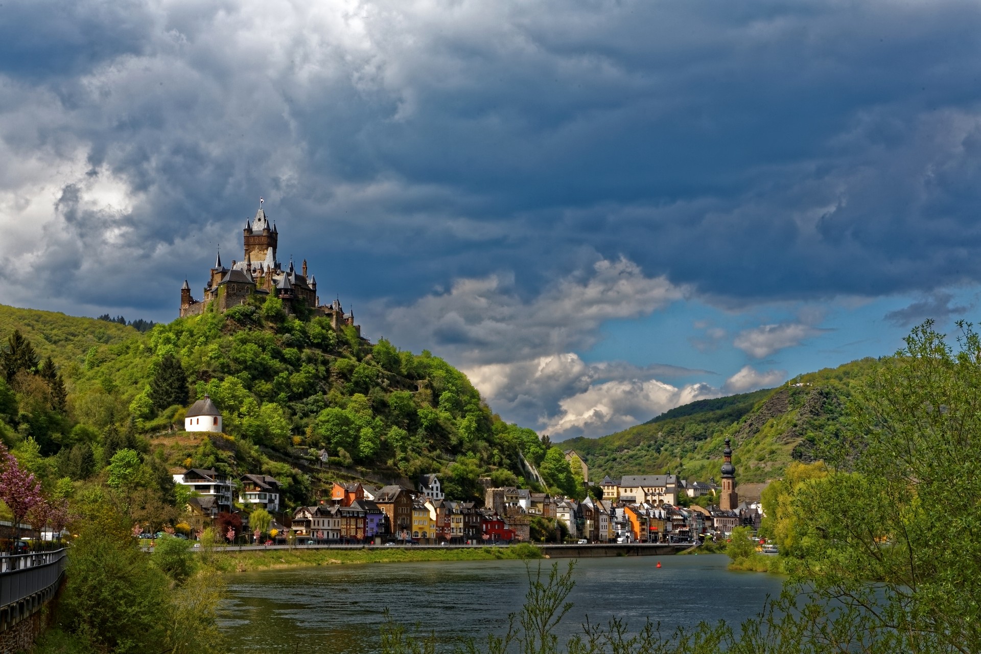 река, германия, castle