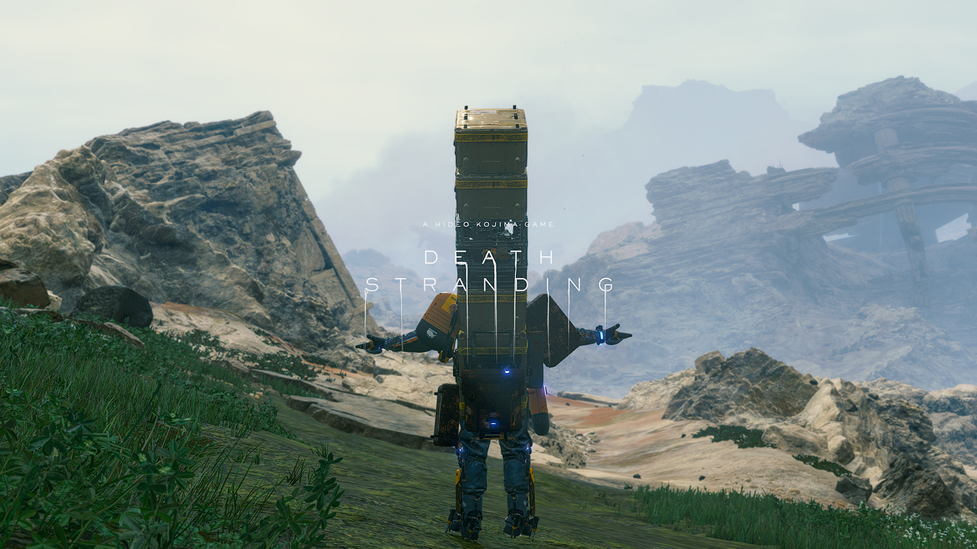 death stranding, небо, гора