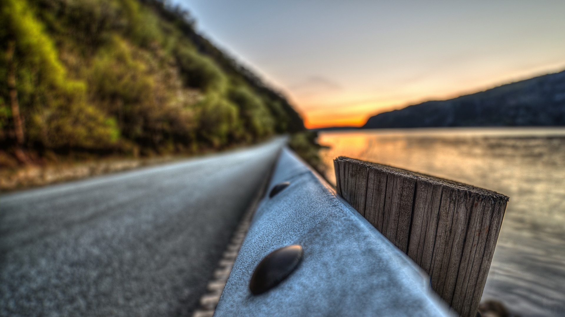 landscape, закат, природа