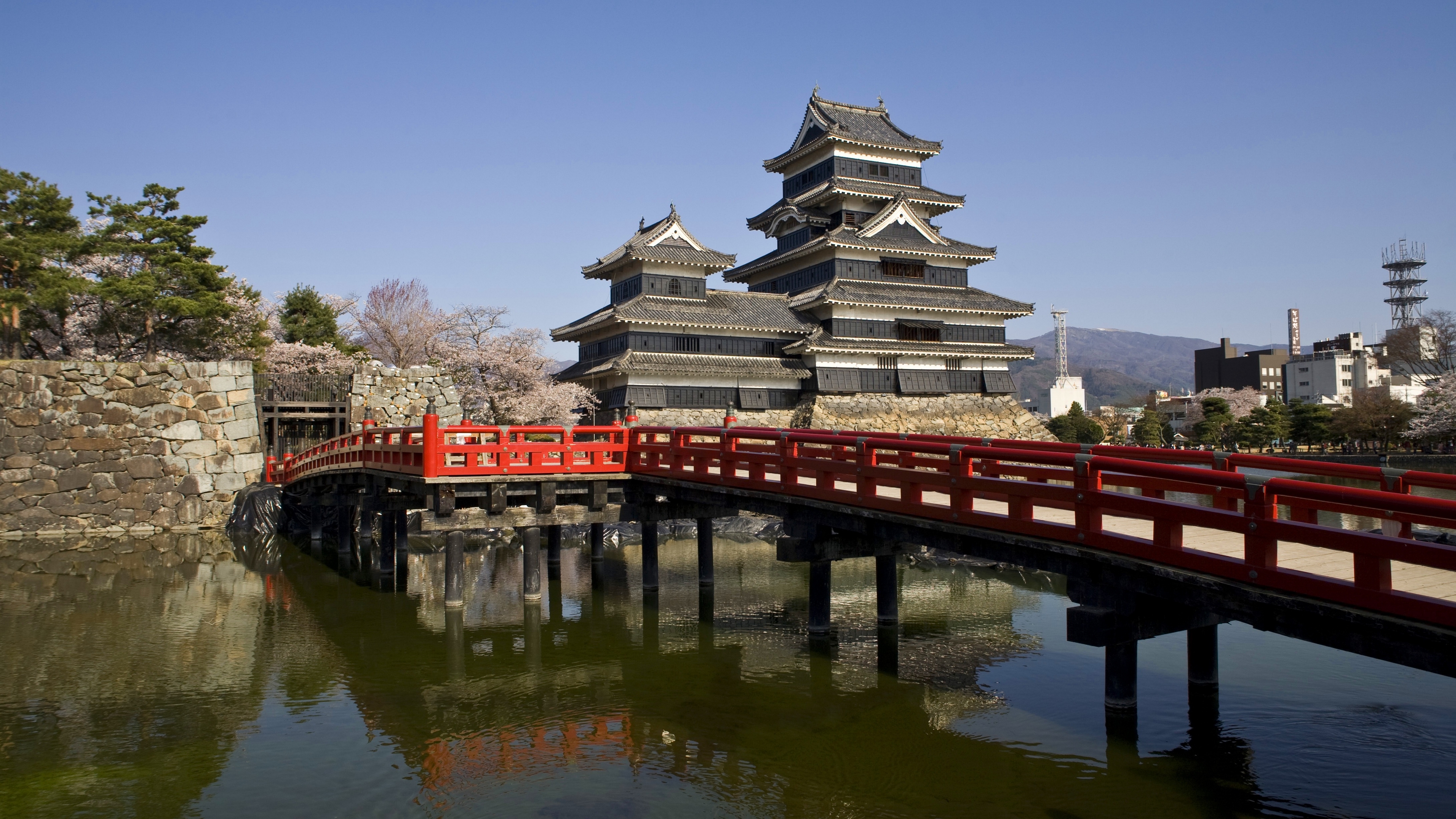 castle, matsumoto, мост