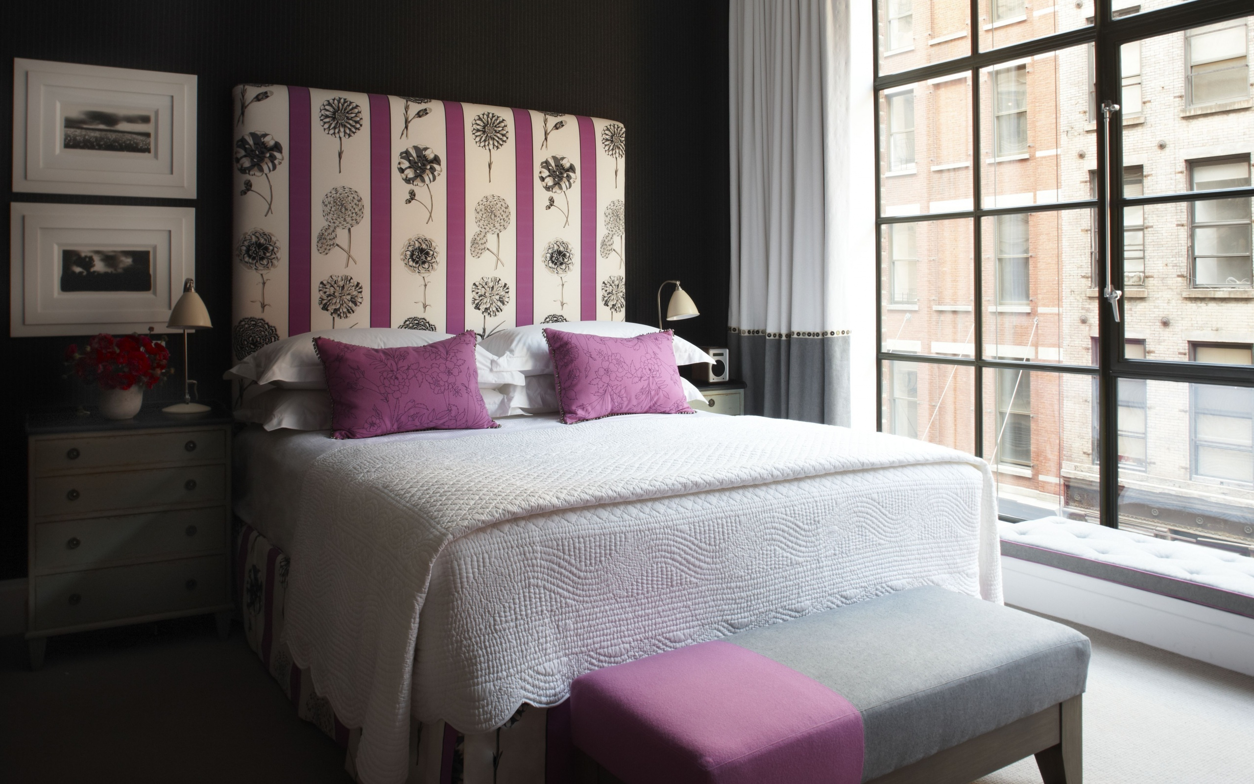 hotel, crosby, кровать