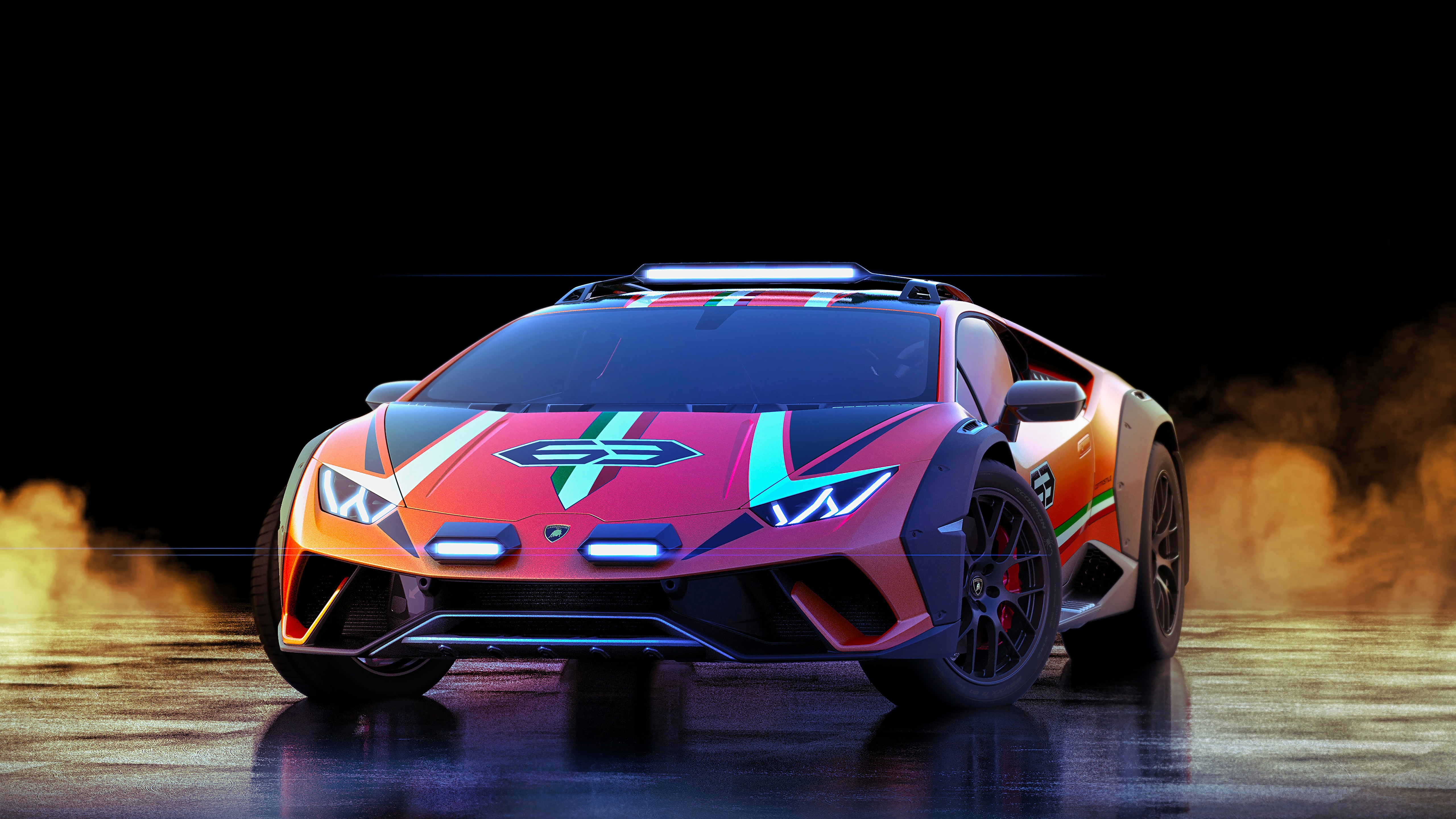 huracan, sterrato, car