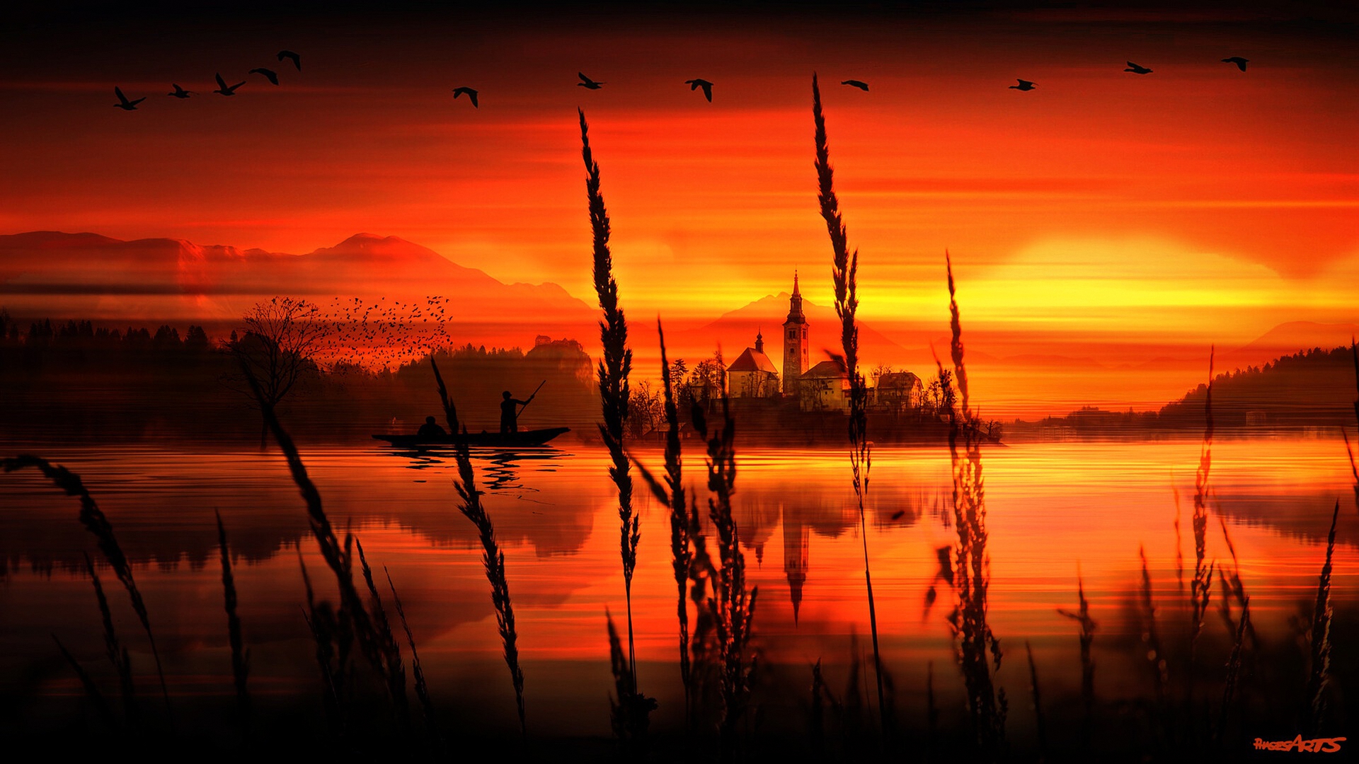 семя, замк, вода