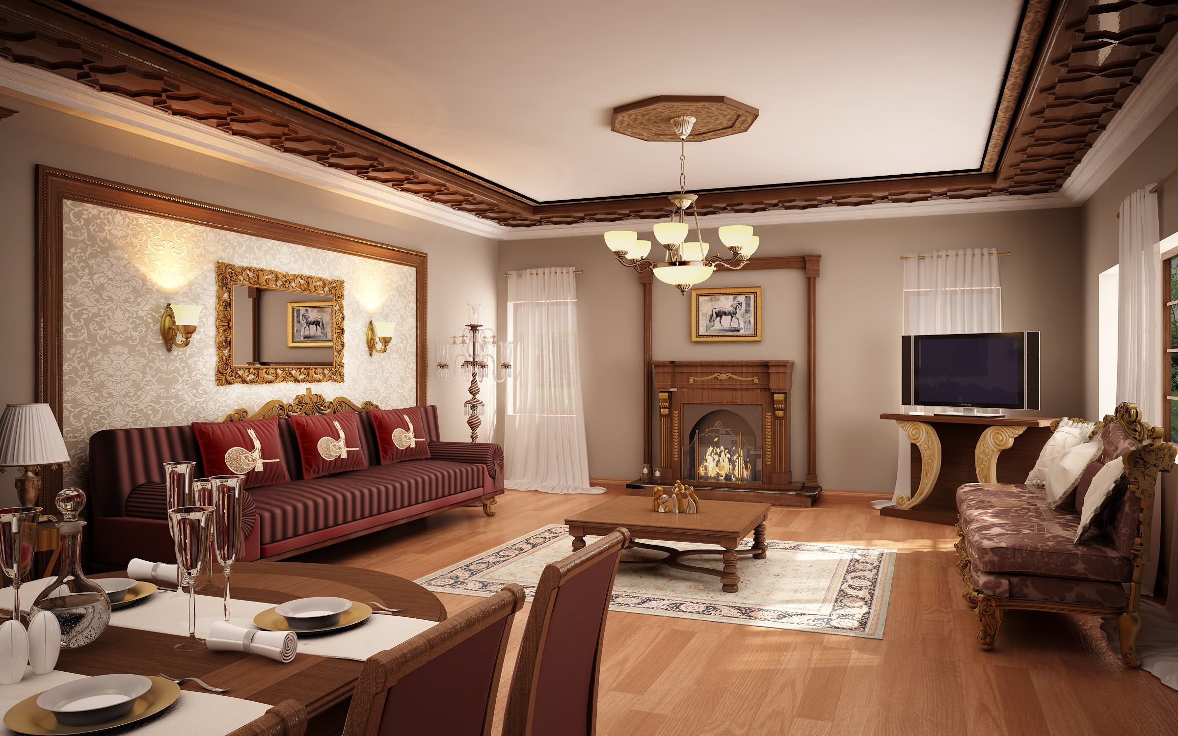 nội, wohnzimmer