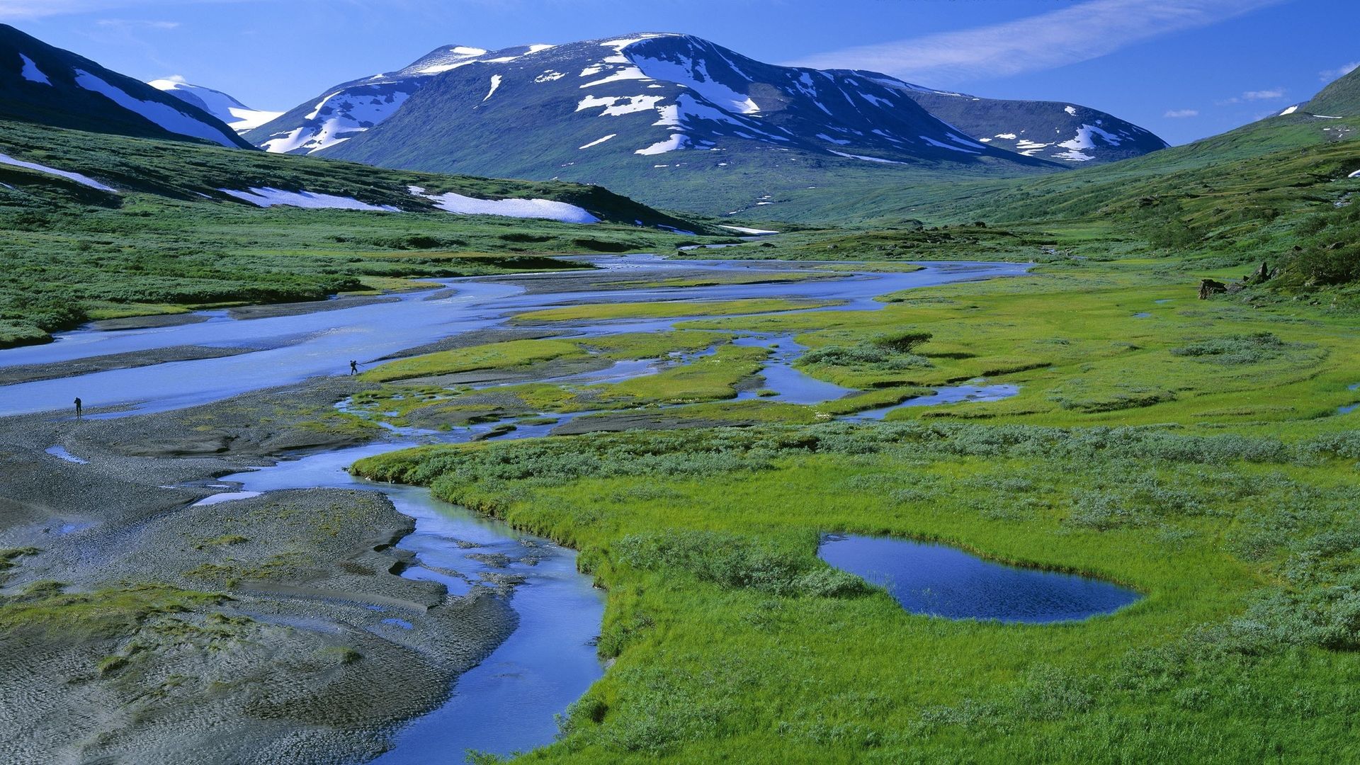 алло, река, пейзаж
