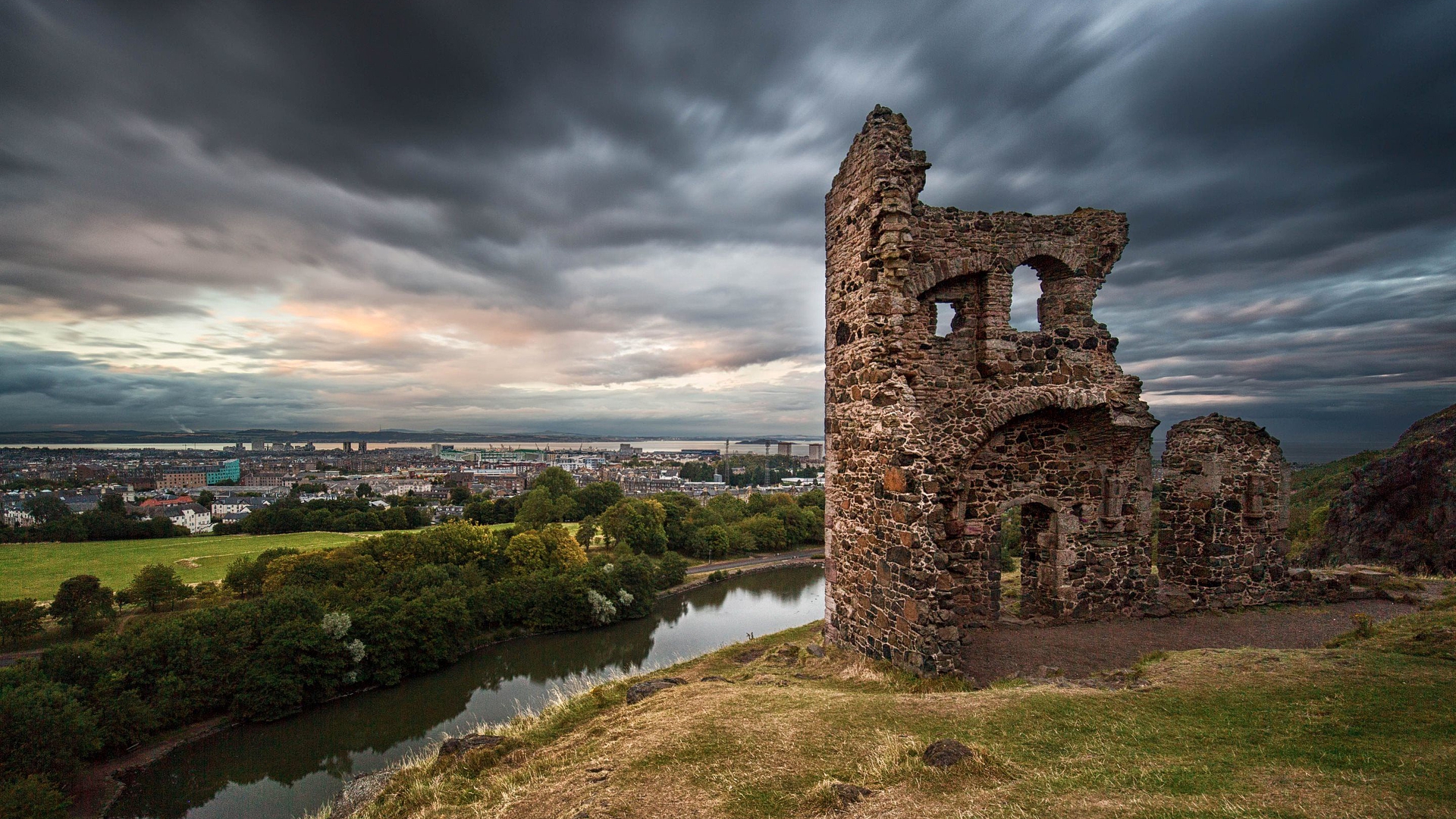 holyrood, park, эдинбург
