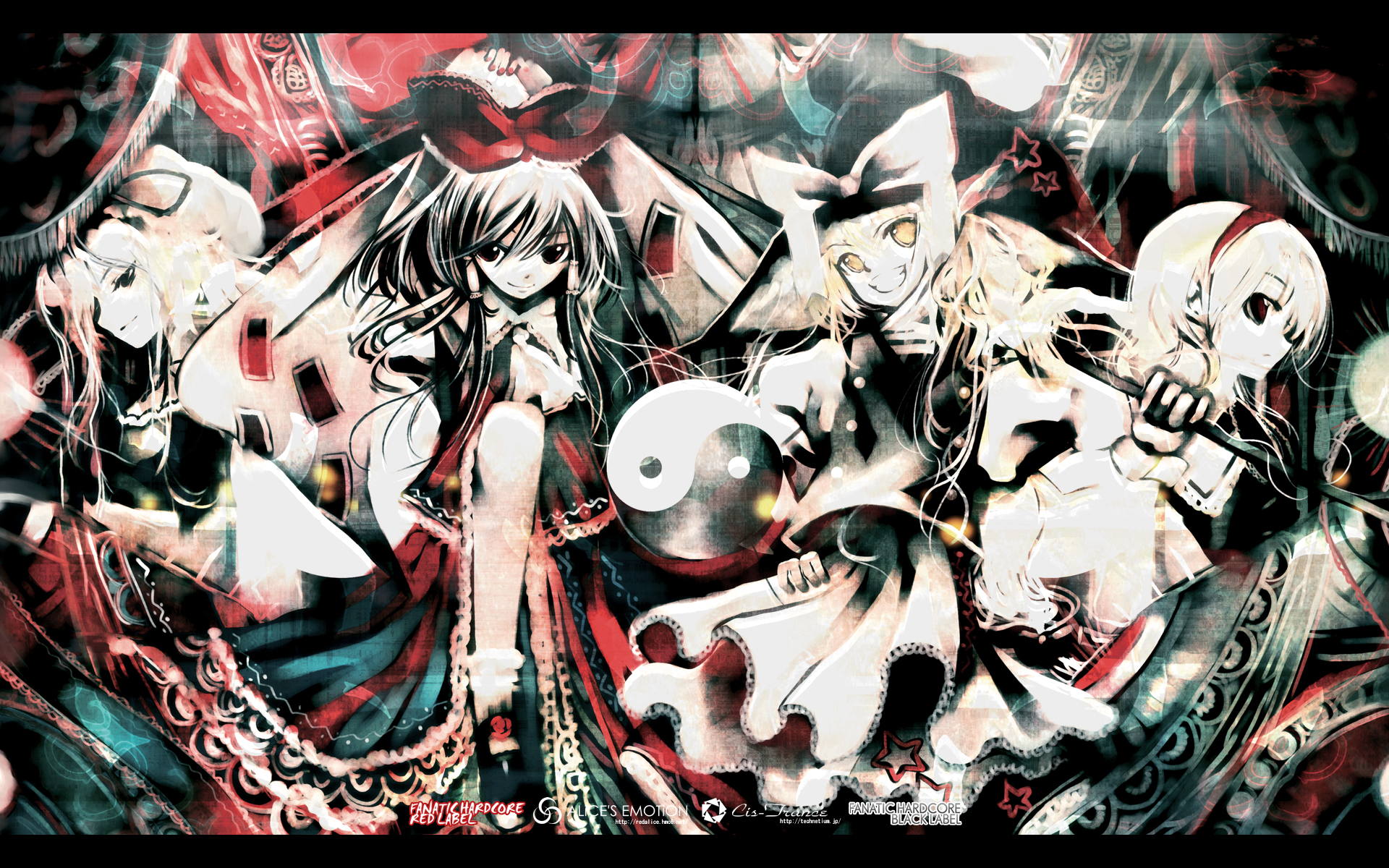этикетка, touhou