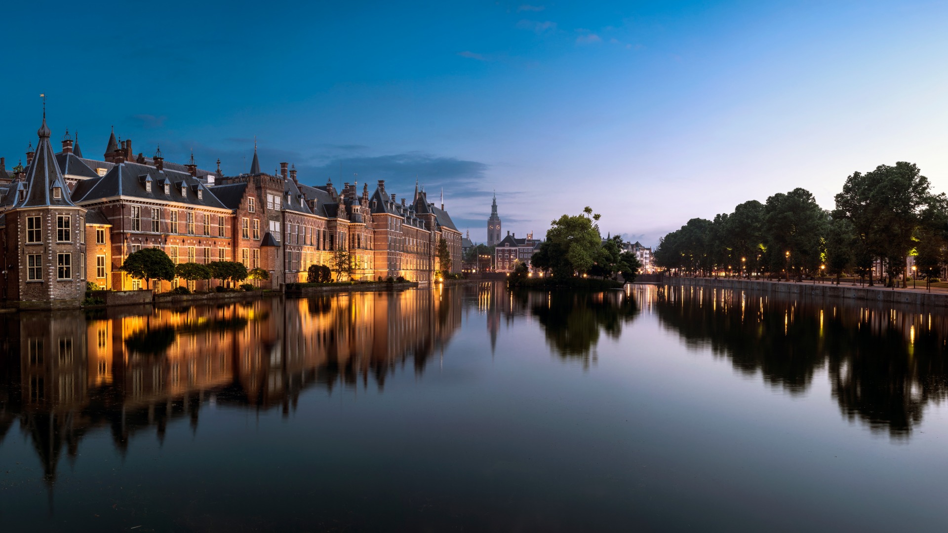 hague, нидерланды, озеро