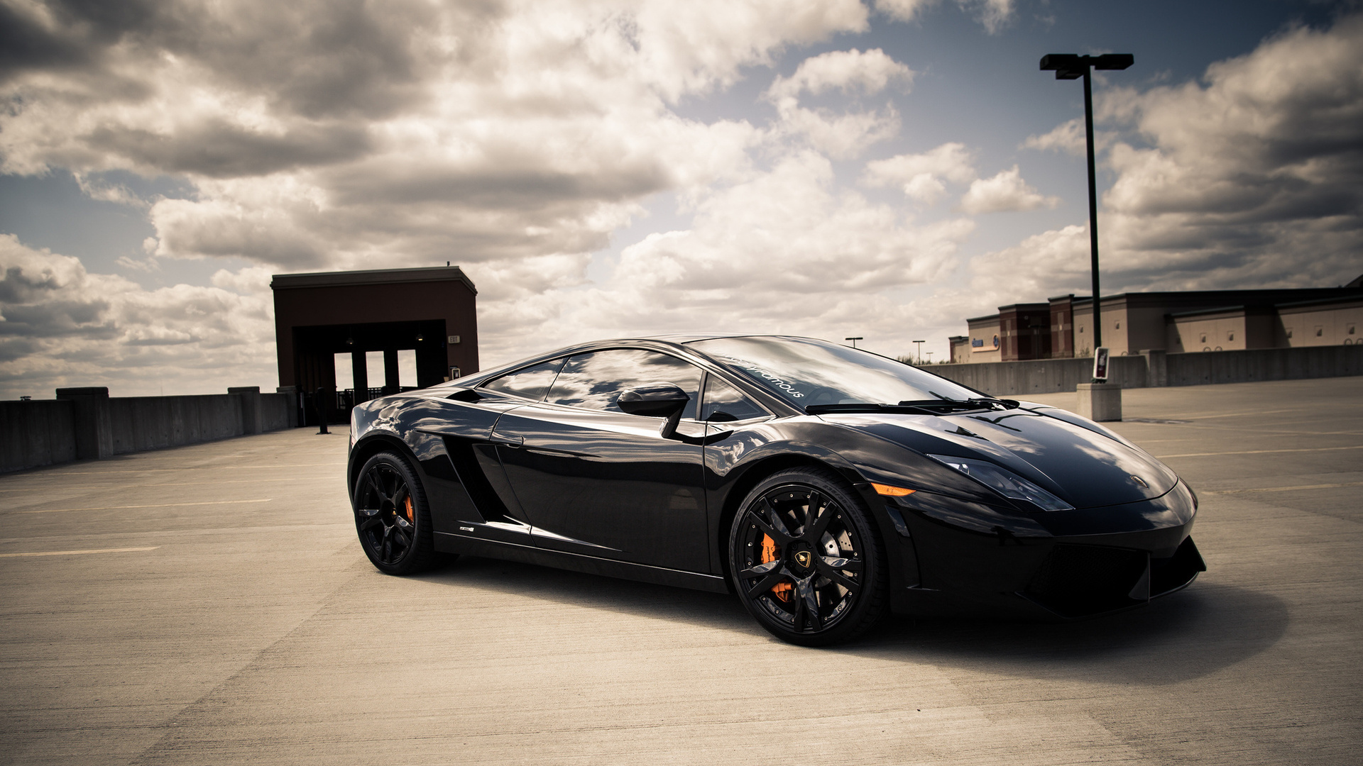 lamborghini, gallardo, черный No 95006 Разрешение 1920x1080