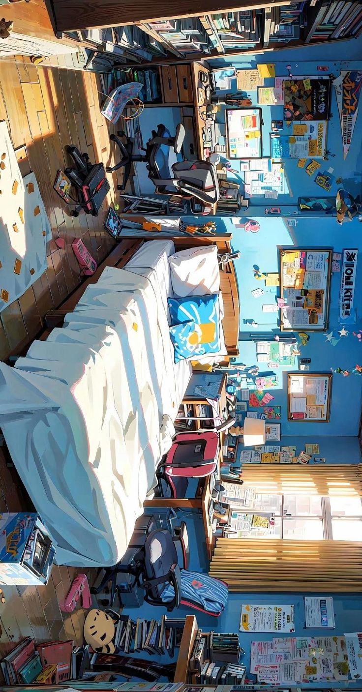 есть кровать с белым листом на ней в комнате