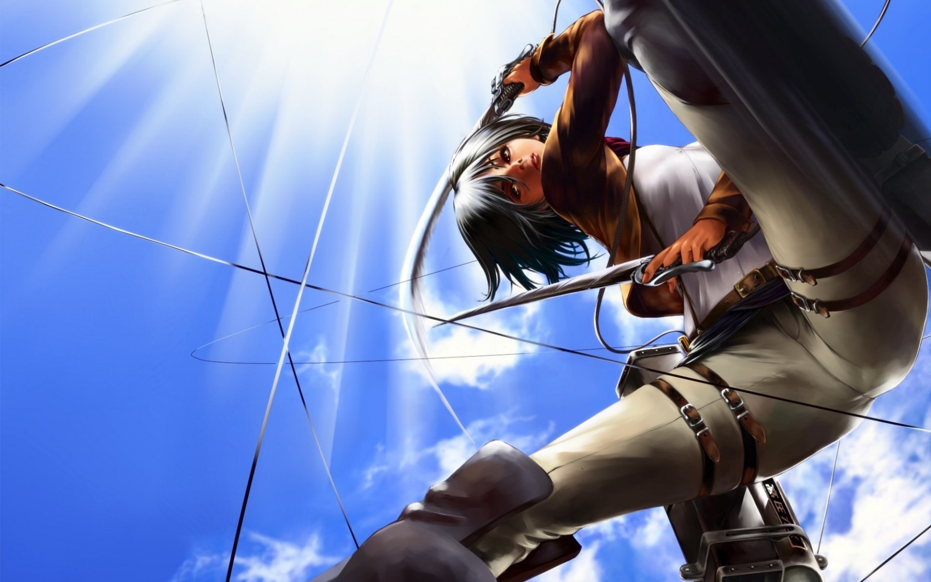 титан, атака, девука