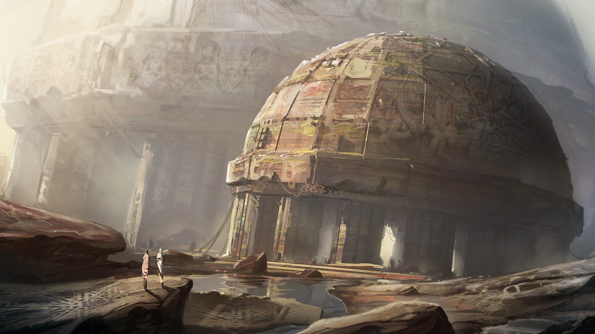 развалины, арта, город