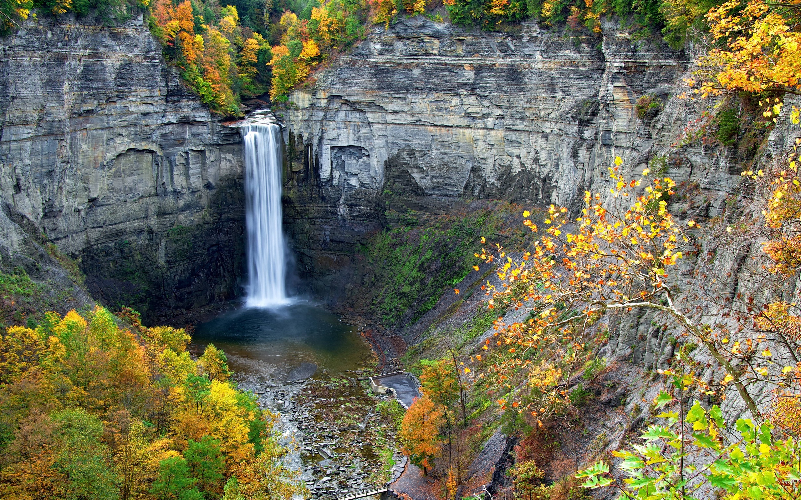 tức, taughannock, nước
