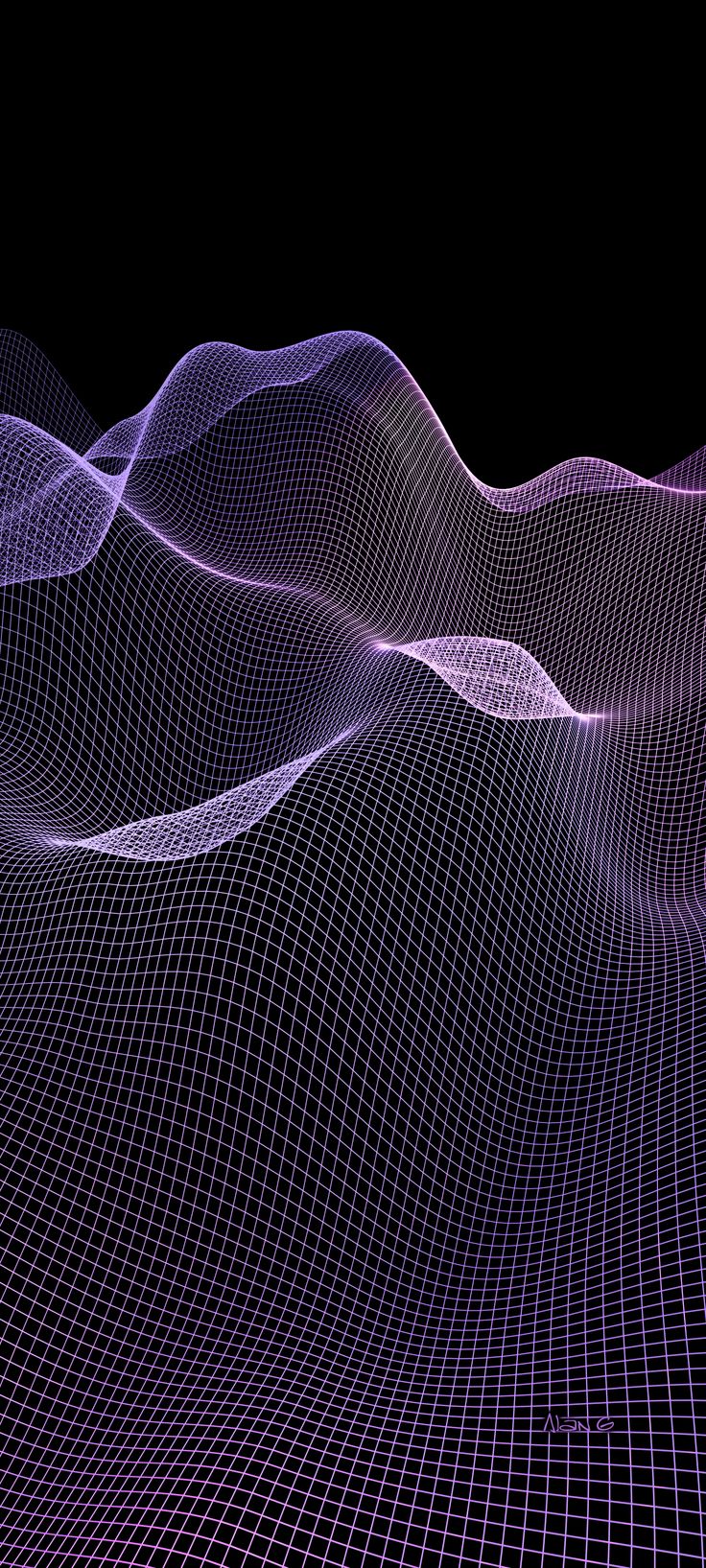 закрытие экрана компьютера волной линий