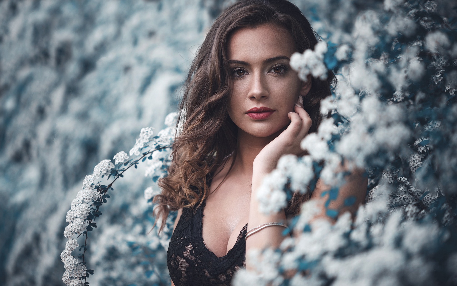 весна, девушка