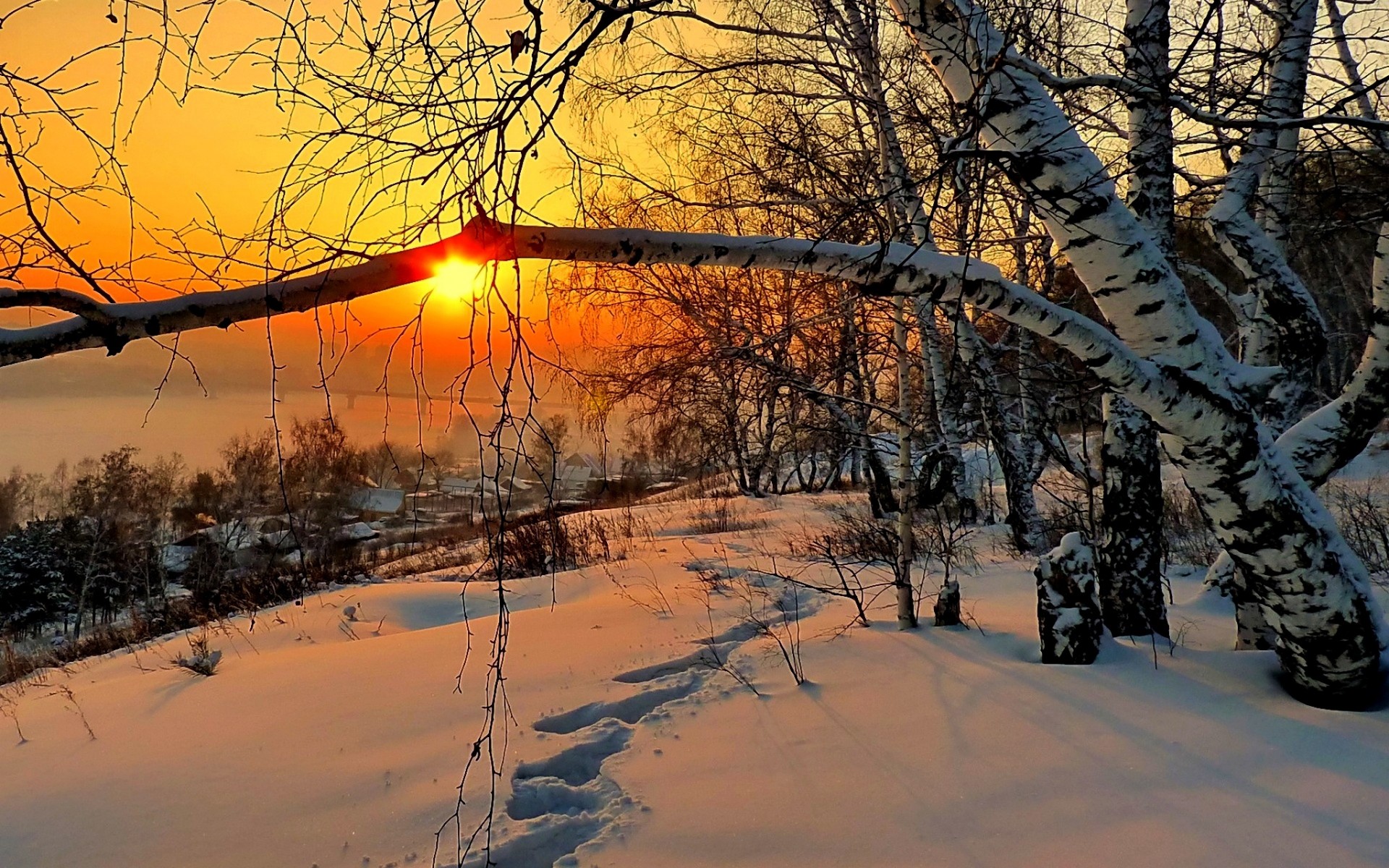 Понедельник, картинки доброе утро рассвет зимой