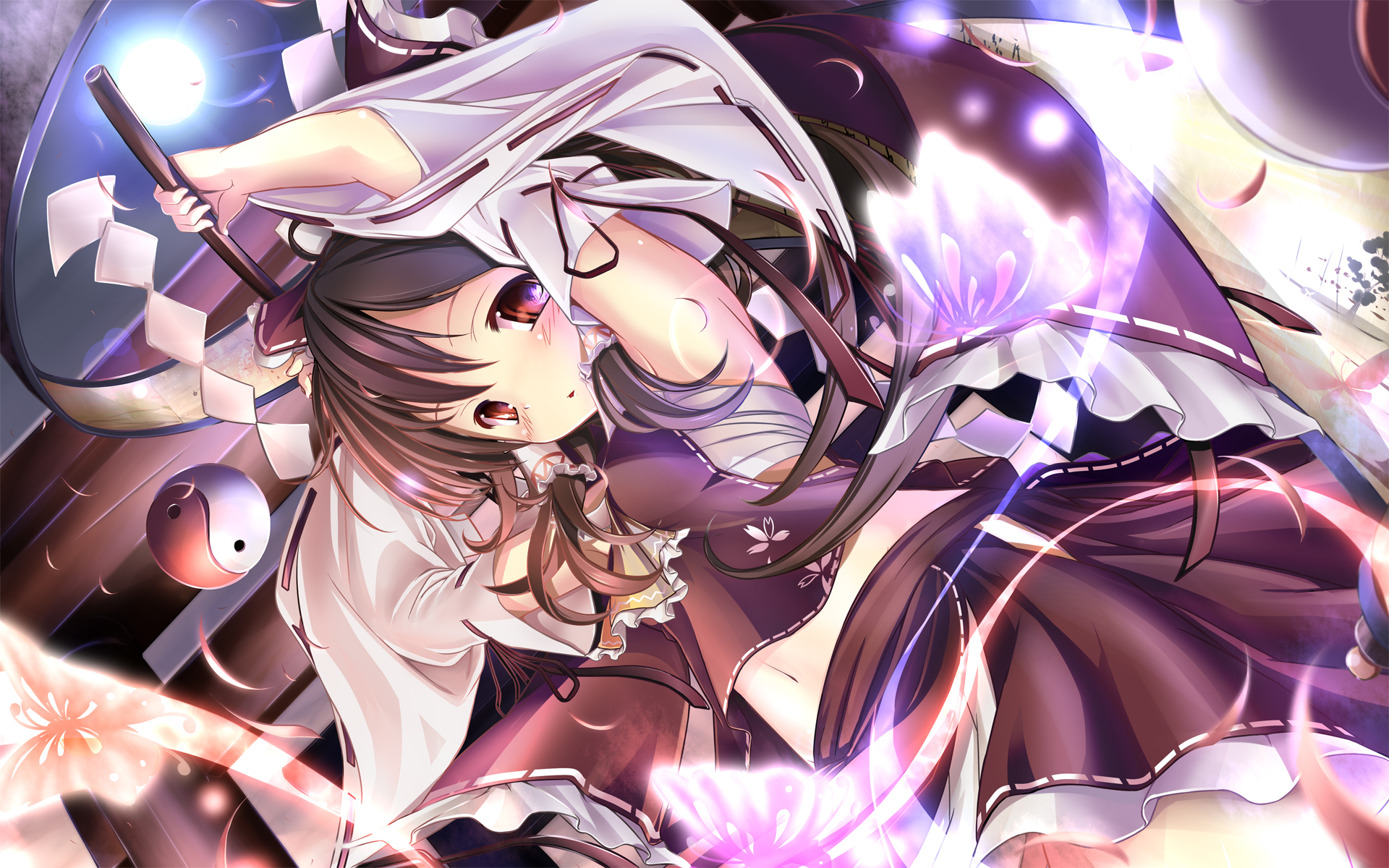 touhou, hakurei Разрешение 1920x1200
