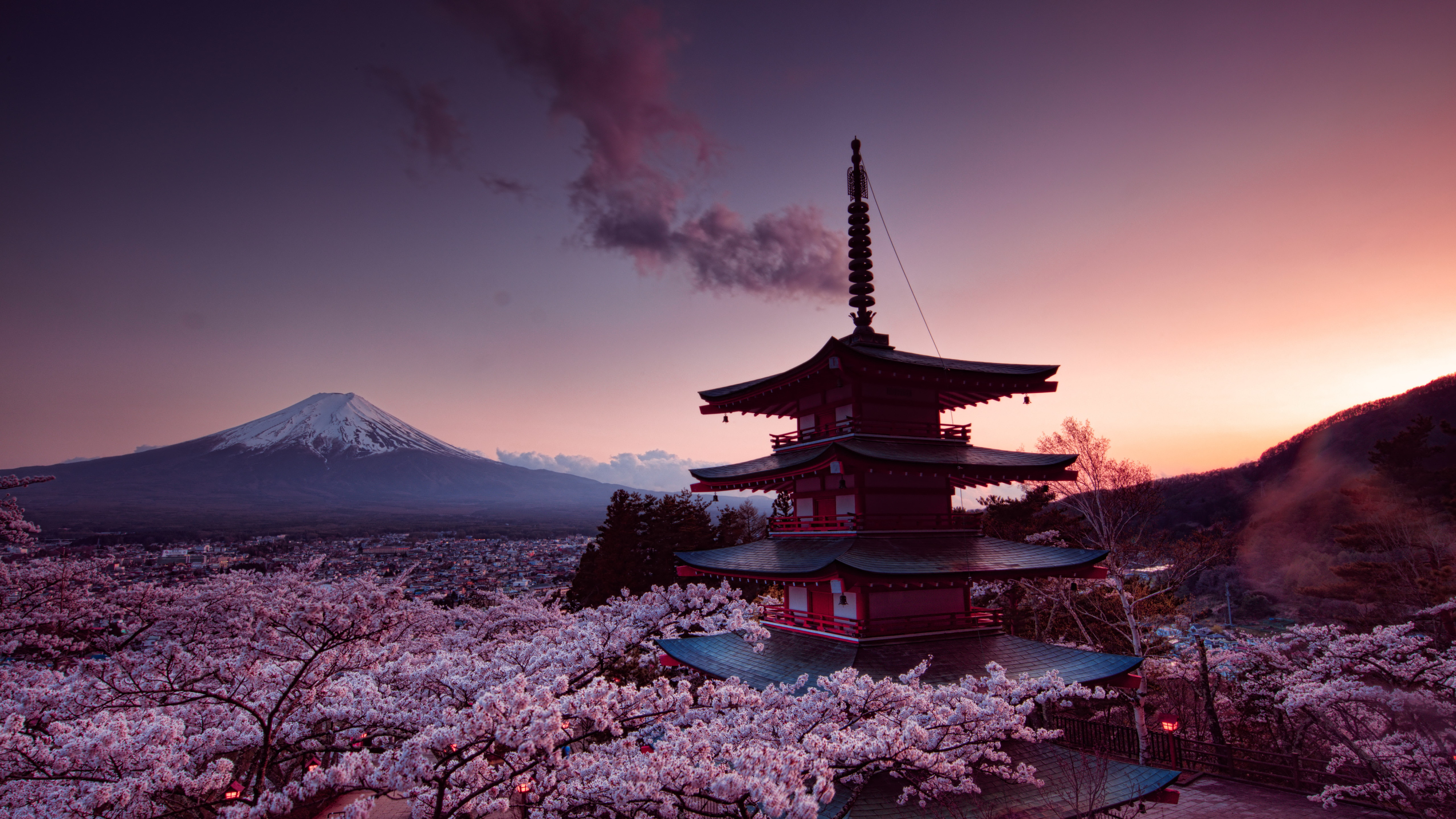 neon, sengen, arakurayama