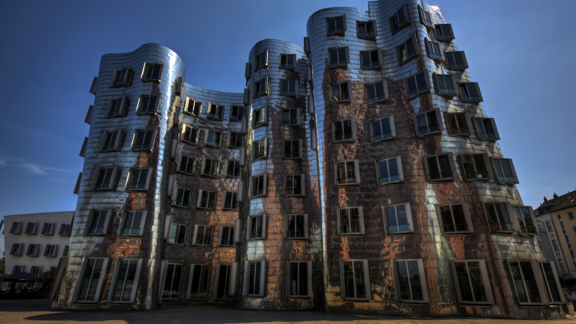 архитектура, дюссельдорф, германия