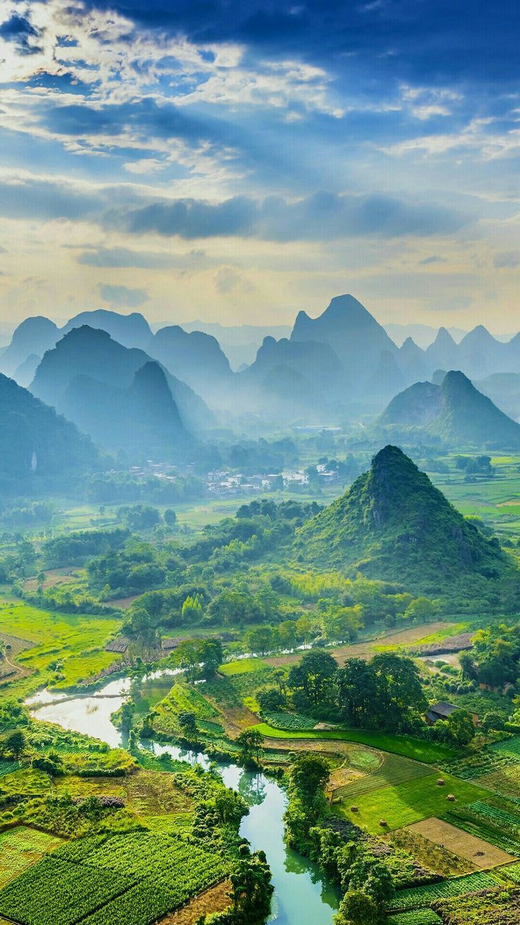 китай, гилин, холм