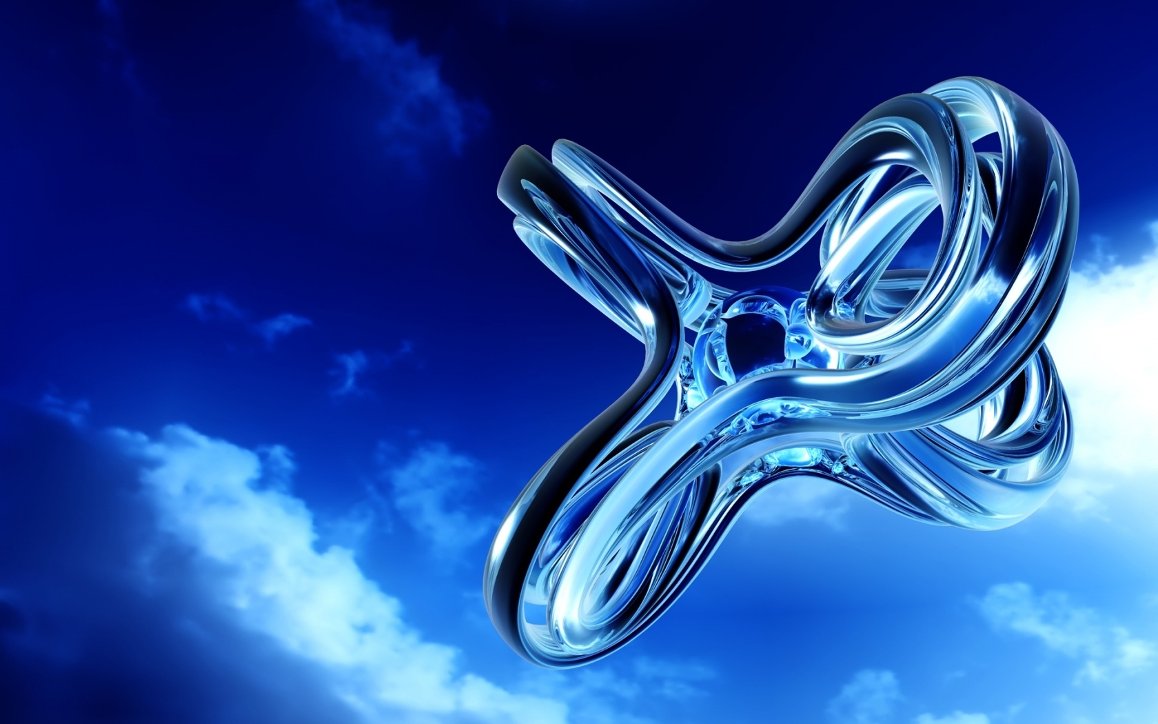 абстрактный, синий, ай