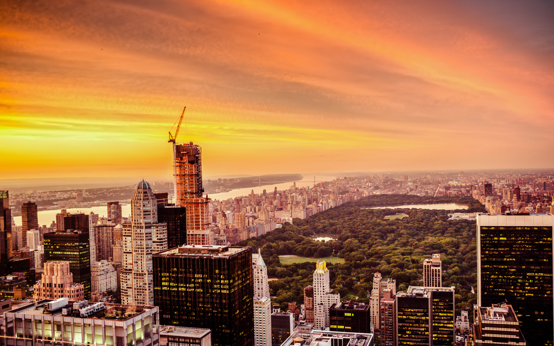 new, york, город Фон № 51156 разрешение 1920x1200