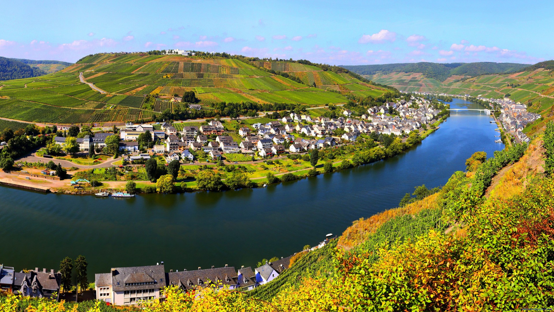 река, германия, дом