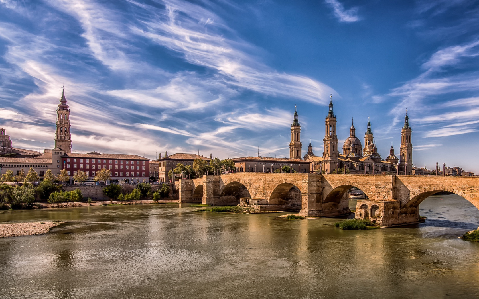 zaragoza, мост, испания